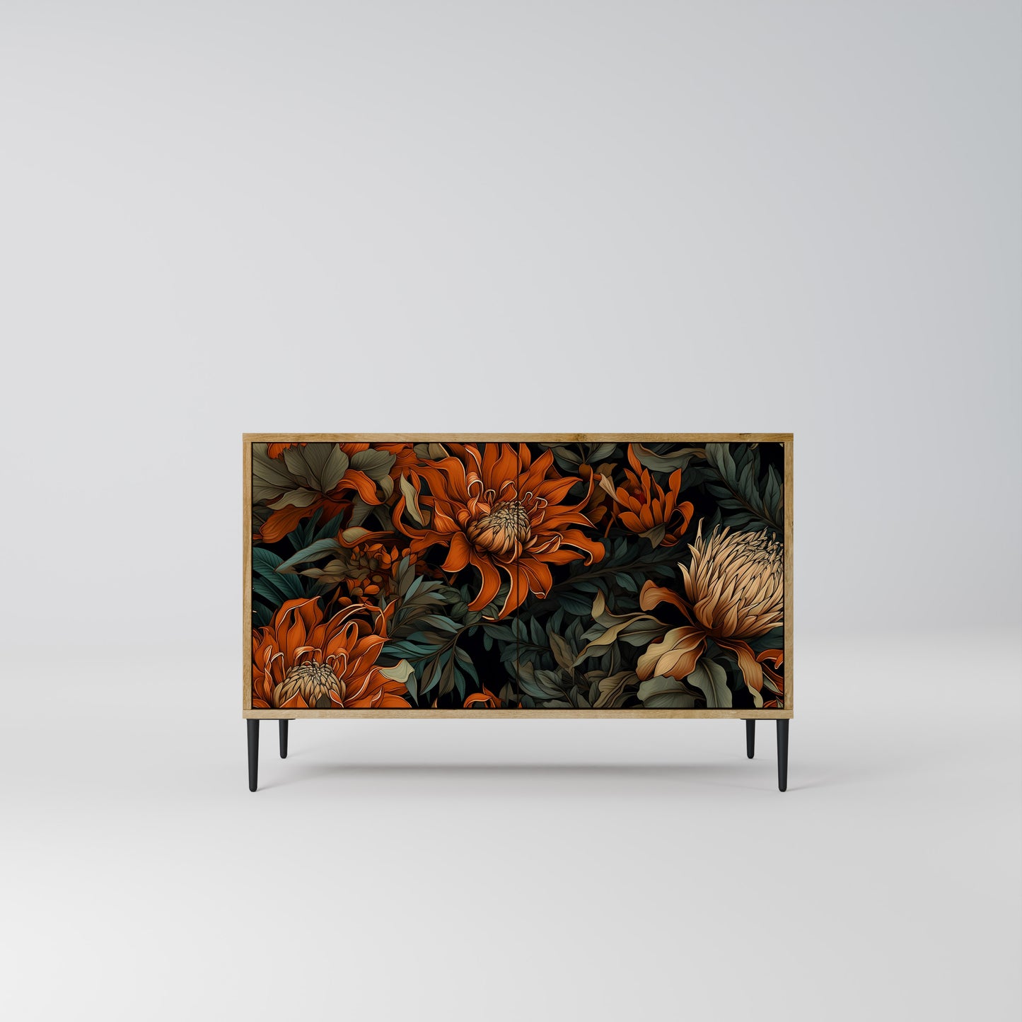 DAWN BLOOM 2-dörrars skänk i ekeffekt