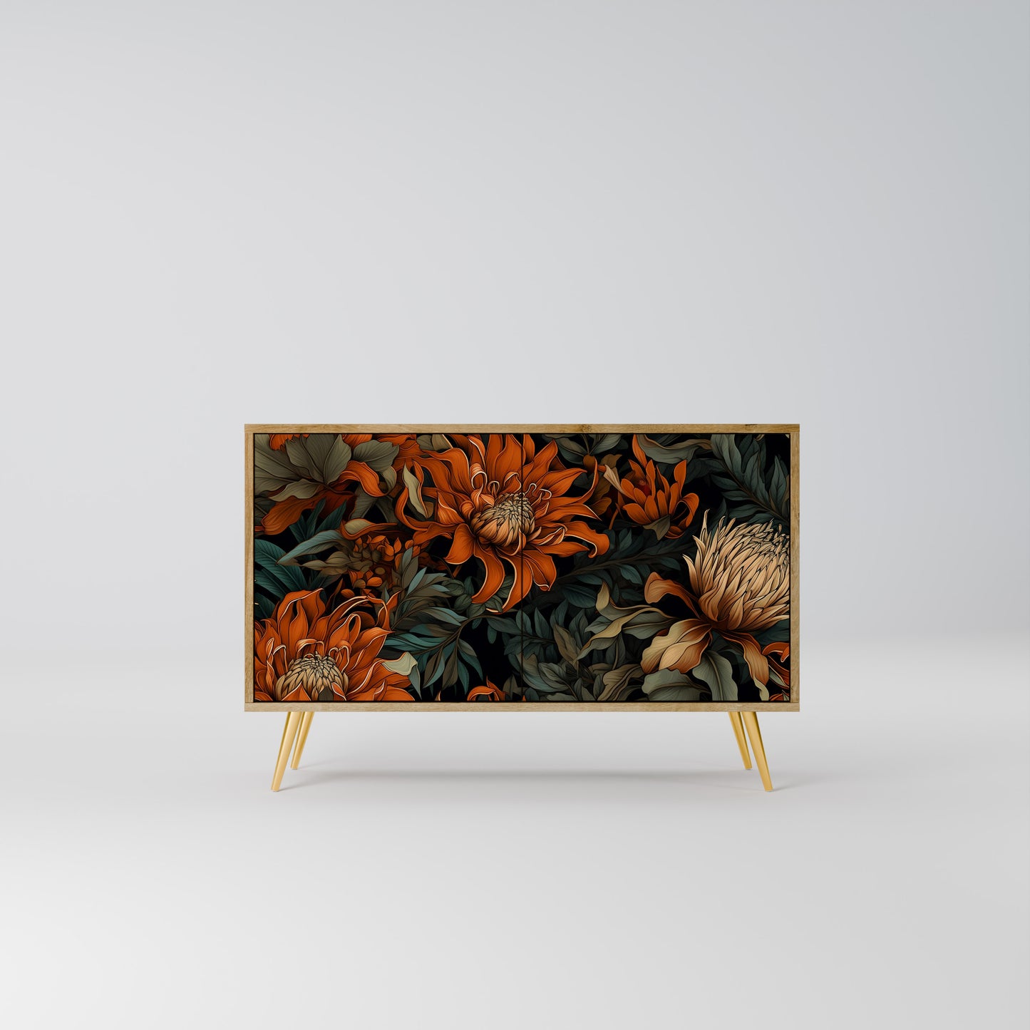 DAWN BLOOM 2-dörrars skänk i ekeffekt