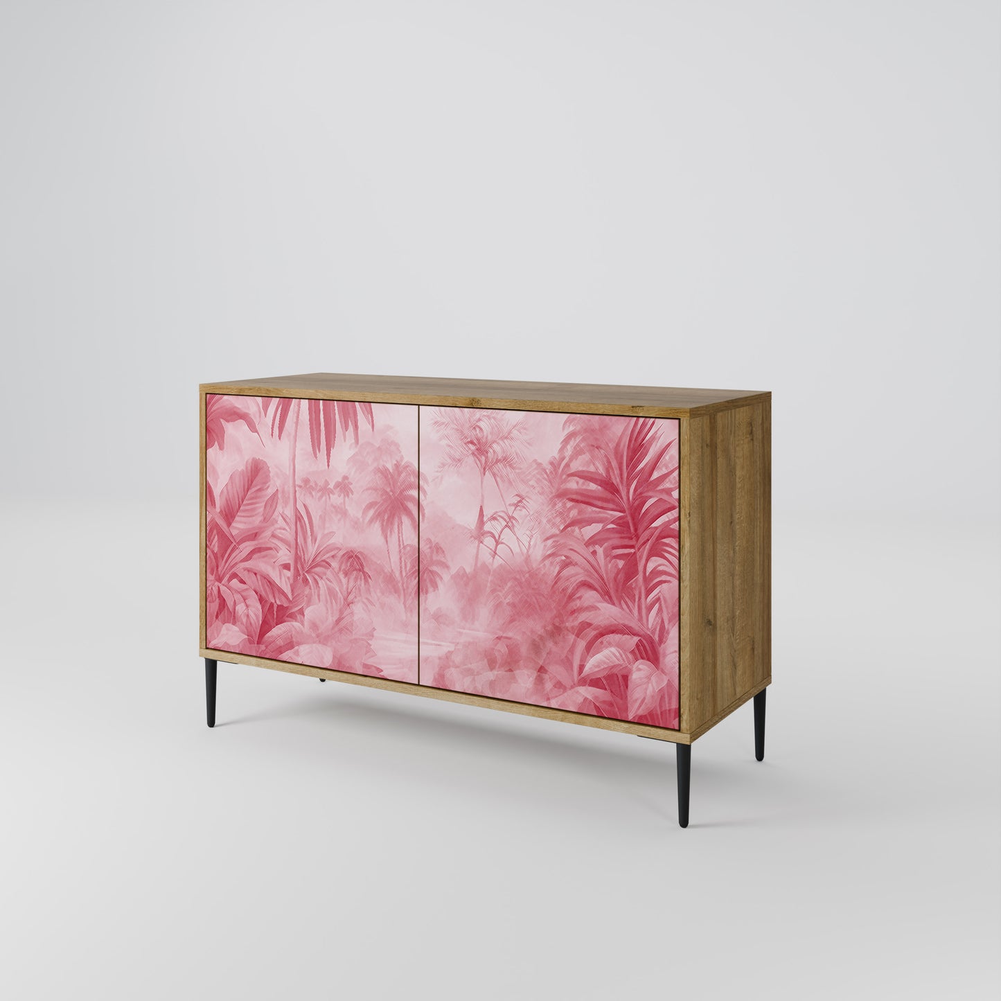 SWEET TROPICS 2-dörrars skänk i ekeffekt