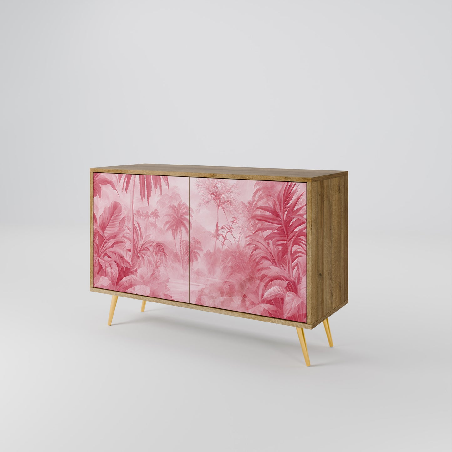 SWEET TROPICS 2-dörrars skänk i ekeffekt