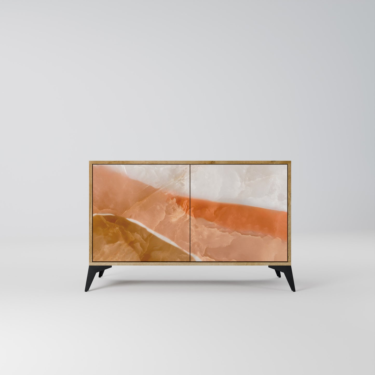 SANDHILLS SPLENDOR 2-dörrars skänk i ekeffekt