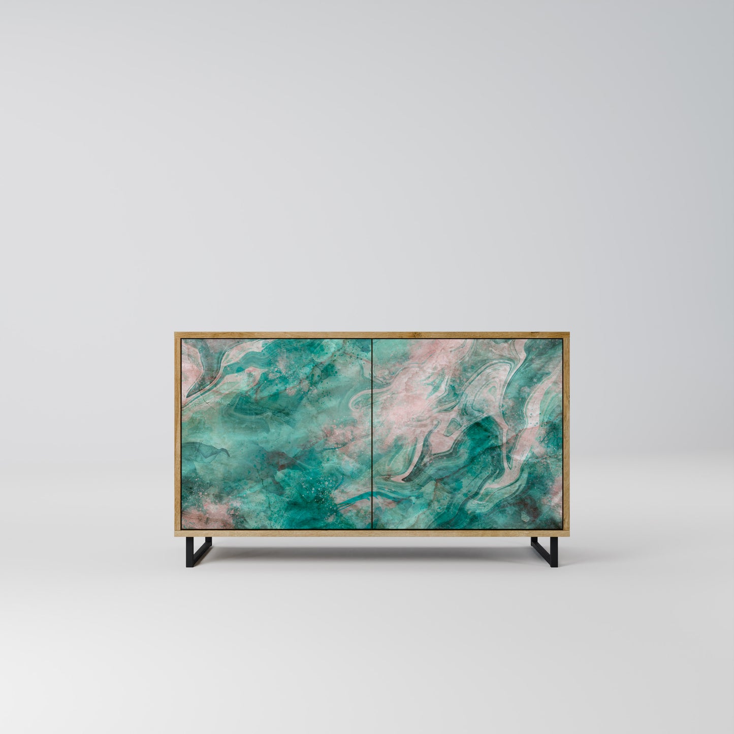 ABSTRACT ALCHEMY 2-Door Sideboard in Oak Effect