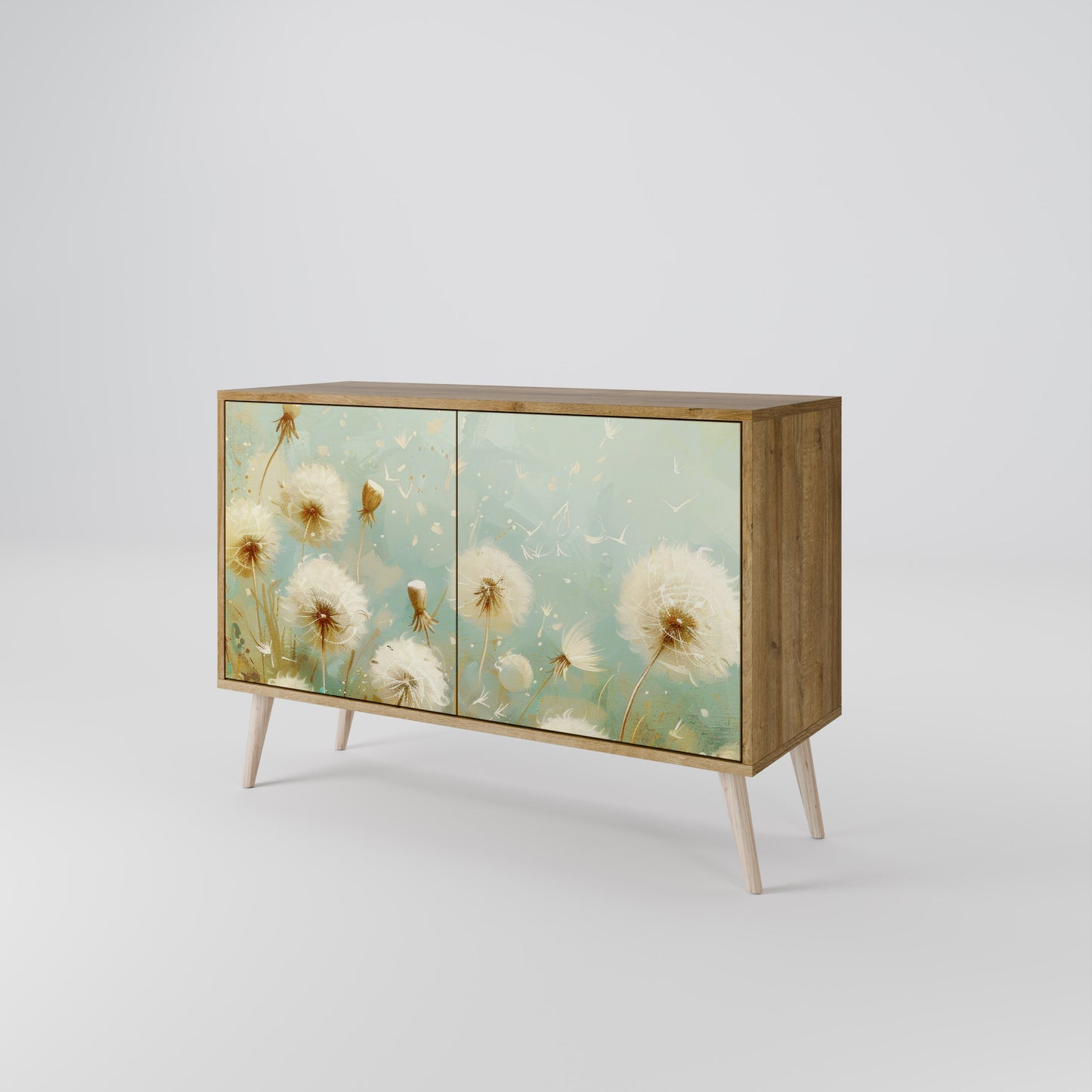 DREAMY MEADOW 2-Door Sideboard in Oak Effect