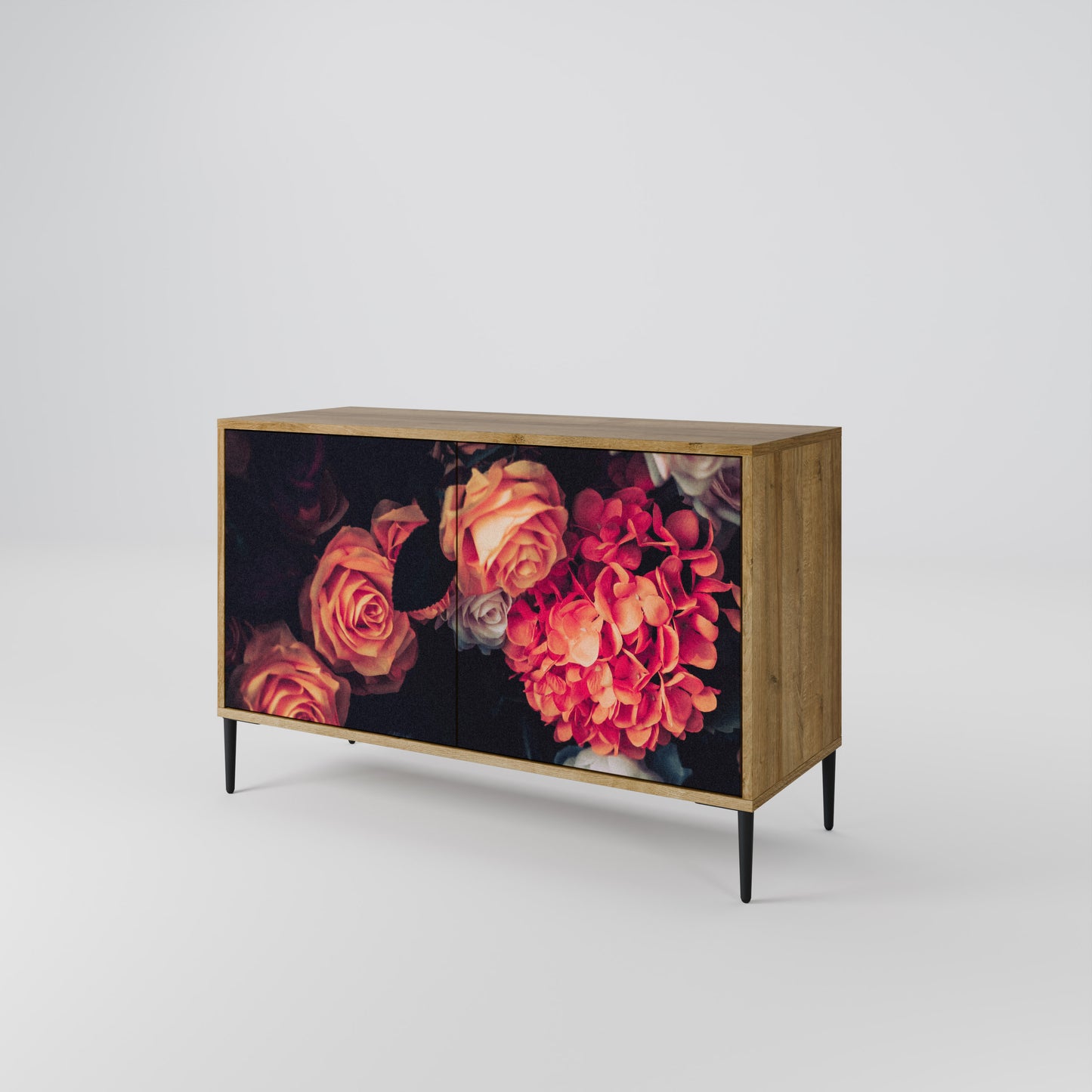 NEVERENDING BLOOM 2-Door Sideboard in Oak Effect