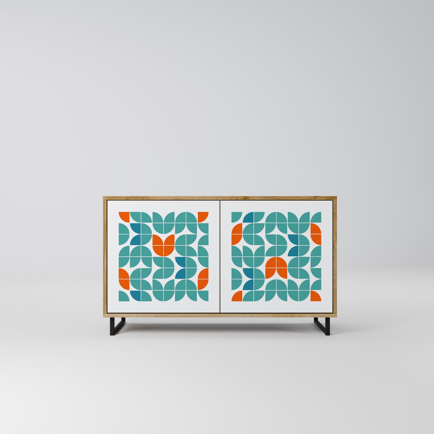 BE THE CHANGE 2-Door Sideboard in Oak Effect