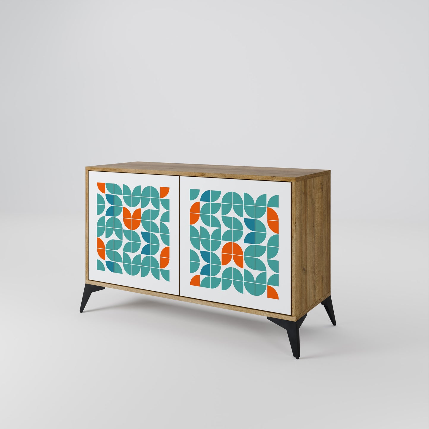 BE THE CHANGE 2-Door Sideboard in Oak Effect
