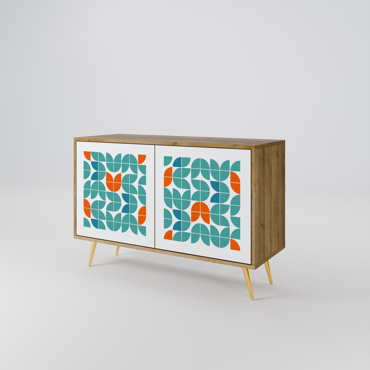 BE THE CHANGE 2-Door Sideboard in Oak Effect