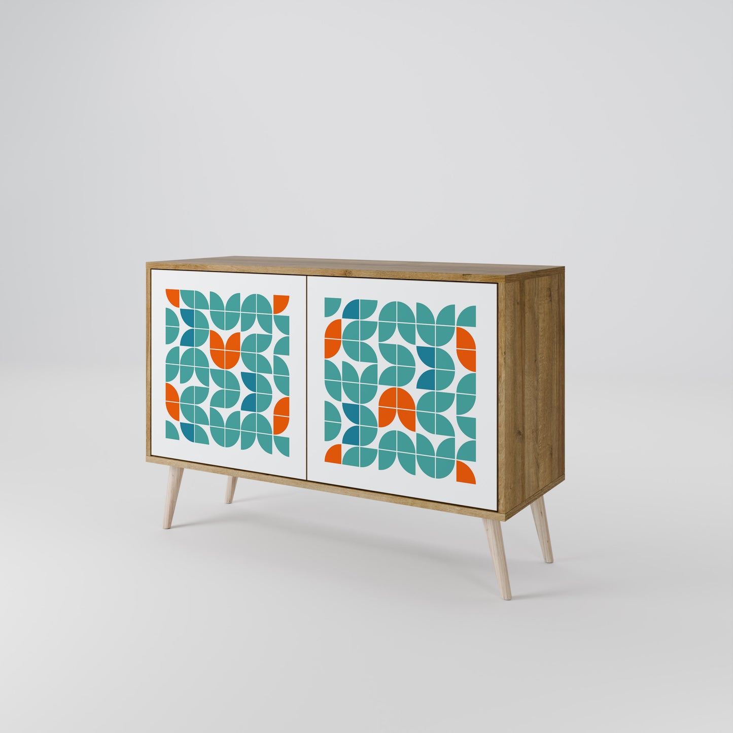BE THE CHANGE 2-Door Sideboard in Oak Effect