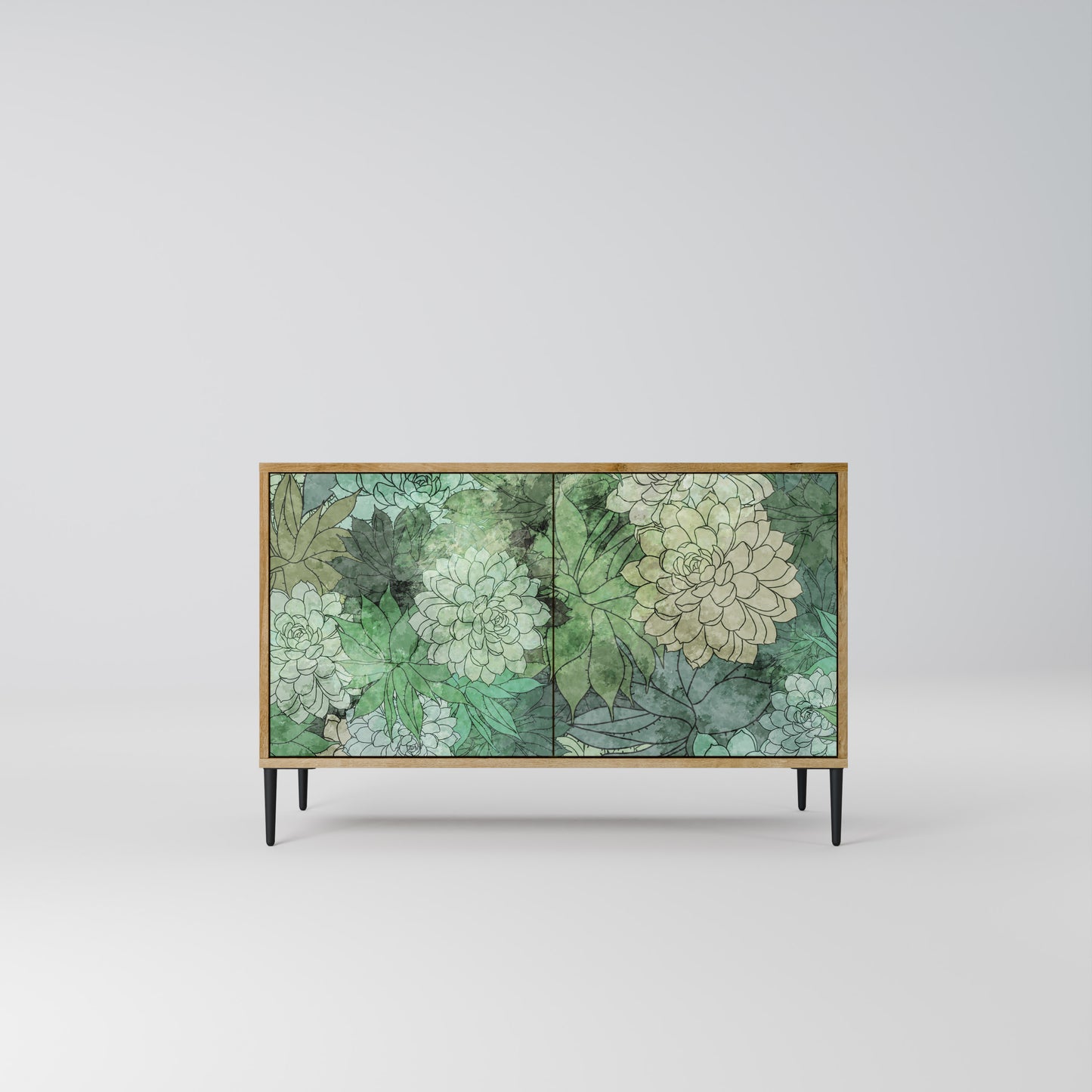 SUCCULENT CLUSTER 2-Door Sideboard in Oak Effect