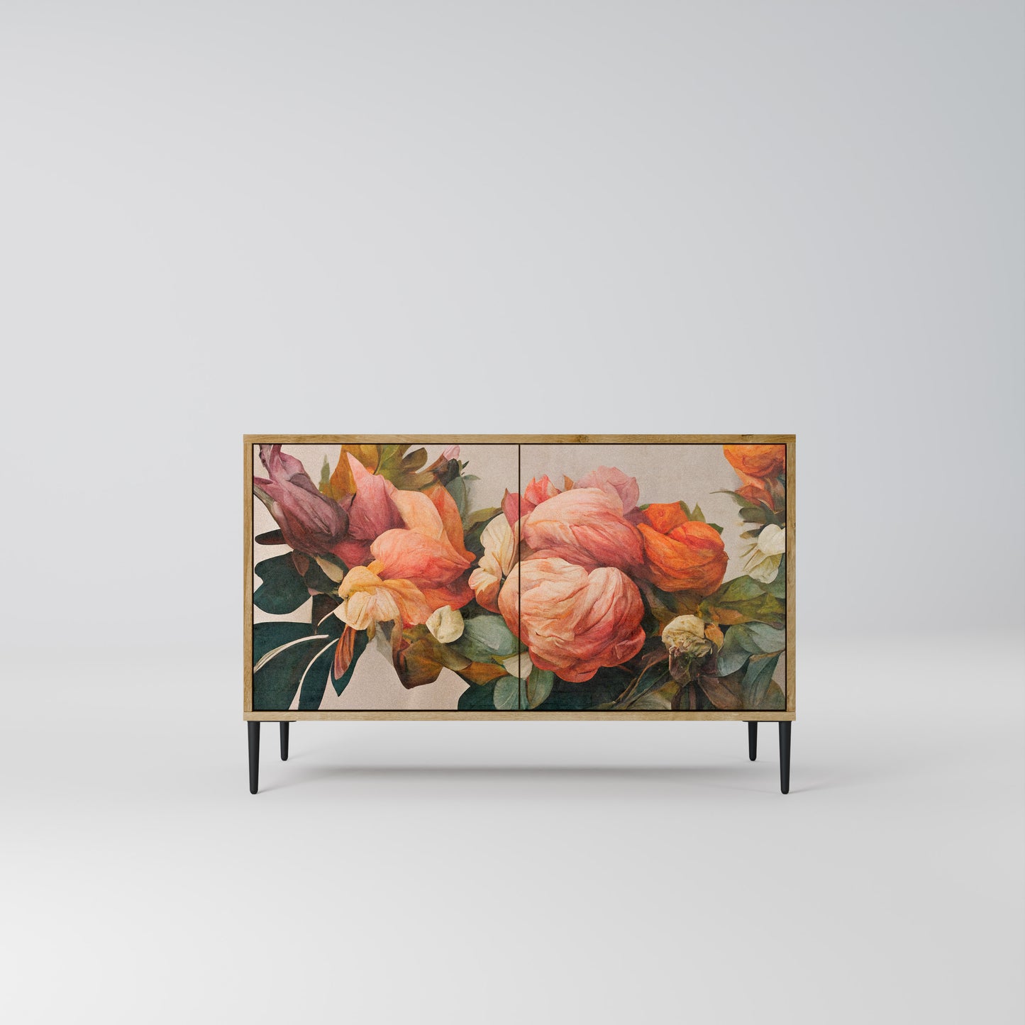 STYLISH BEAUTY 2-Door Sideboard in Oak Effect