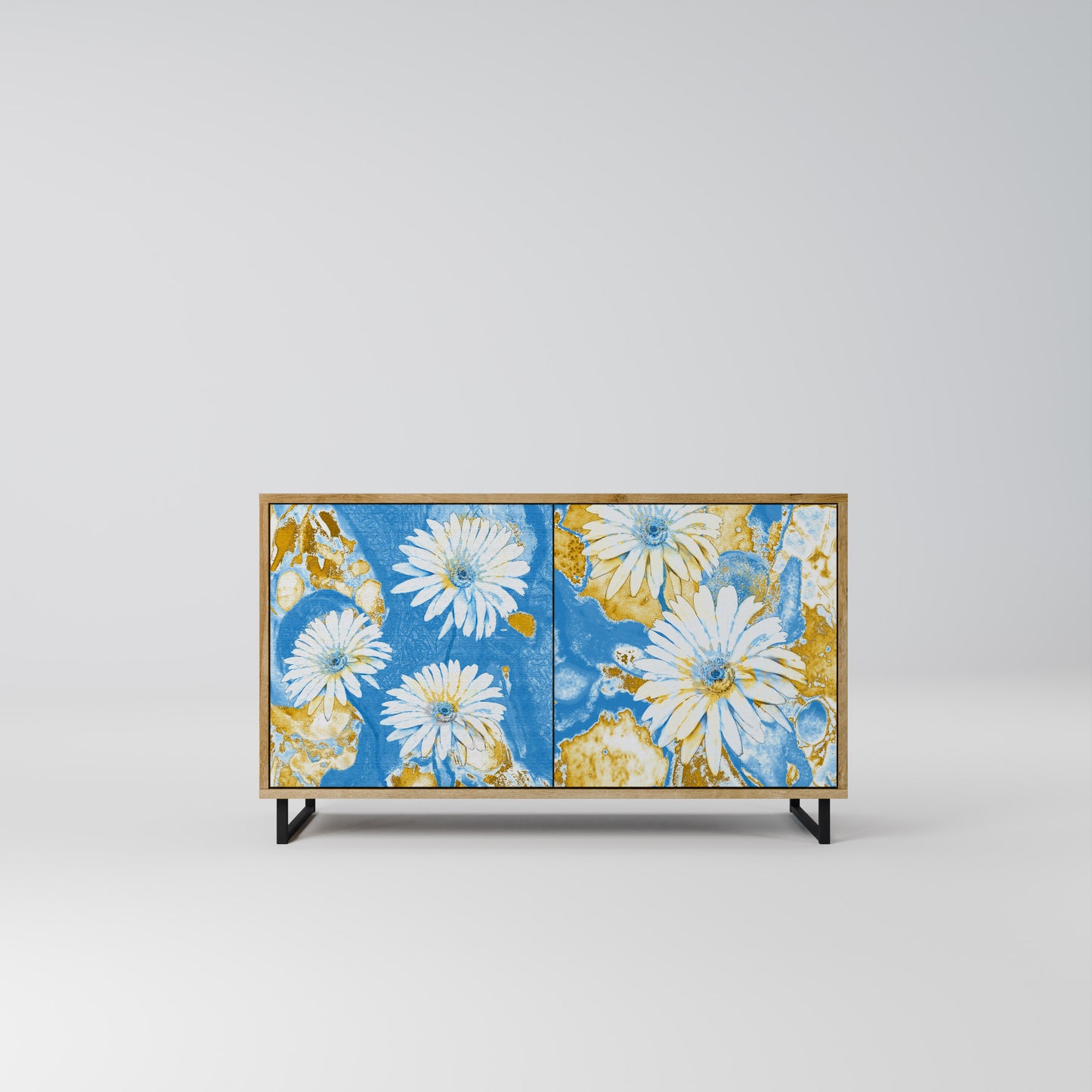 DAISY LUXE 2-Door Sideboard in Oak Effect