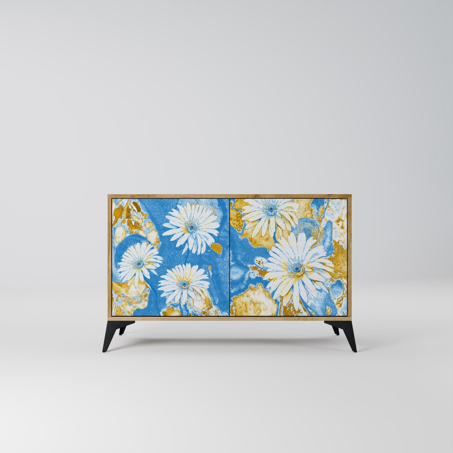 DAISY LUXE 2-Door Sideboard in Oak Effect