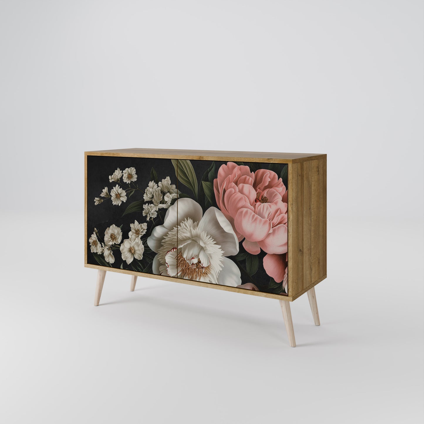 LUSH ELEGANCE 2-Door Sideboard in Oak Effect