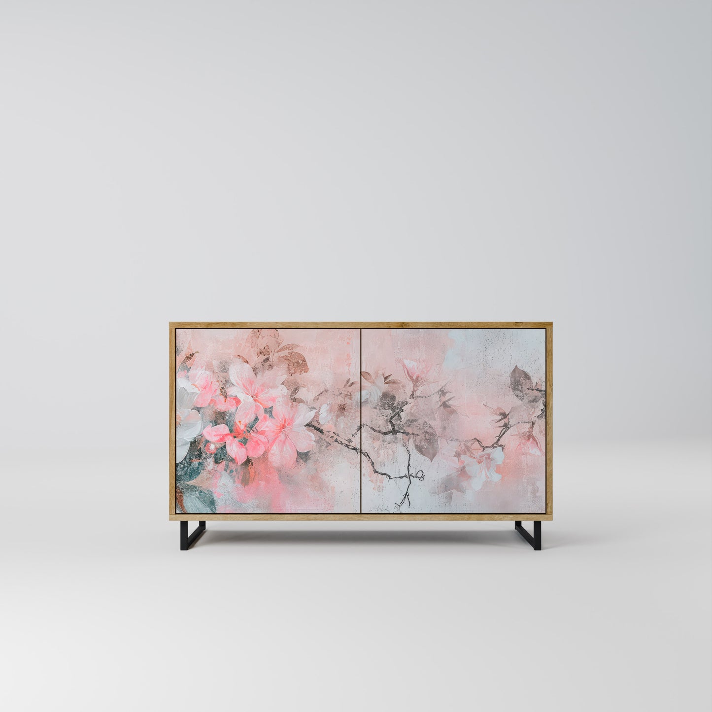 CHERRY BLOSSOM 2-Door Sideboard in Oak Effect