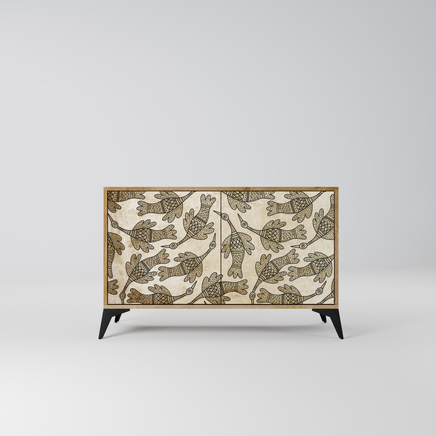 ALMONDINE SONGBIRD 2-Door Sideboard in Oak Effect