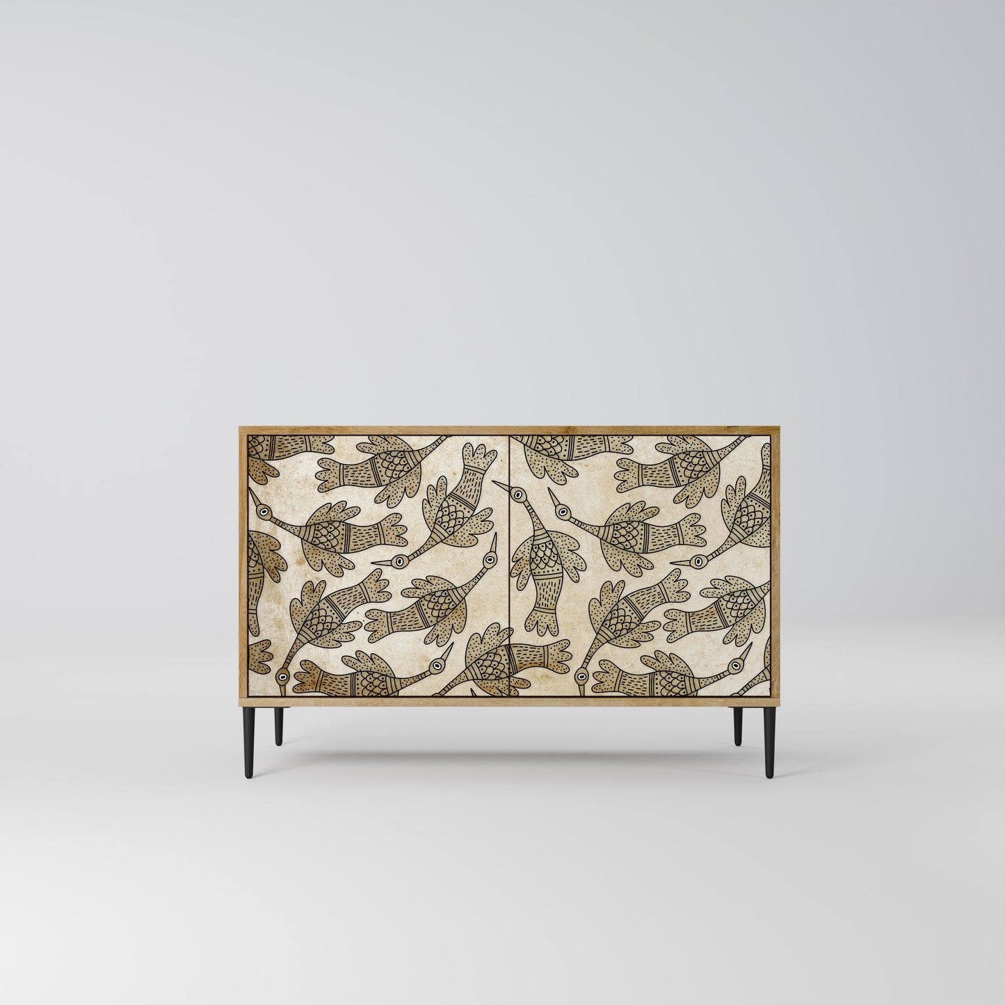 ALMONDINE SONGBIRD 2-Door Sideboard in Oak Effect