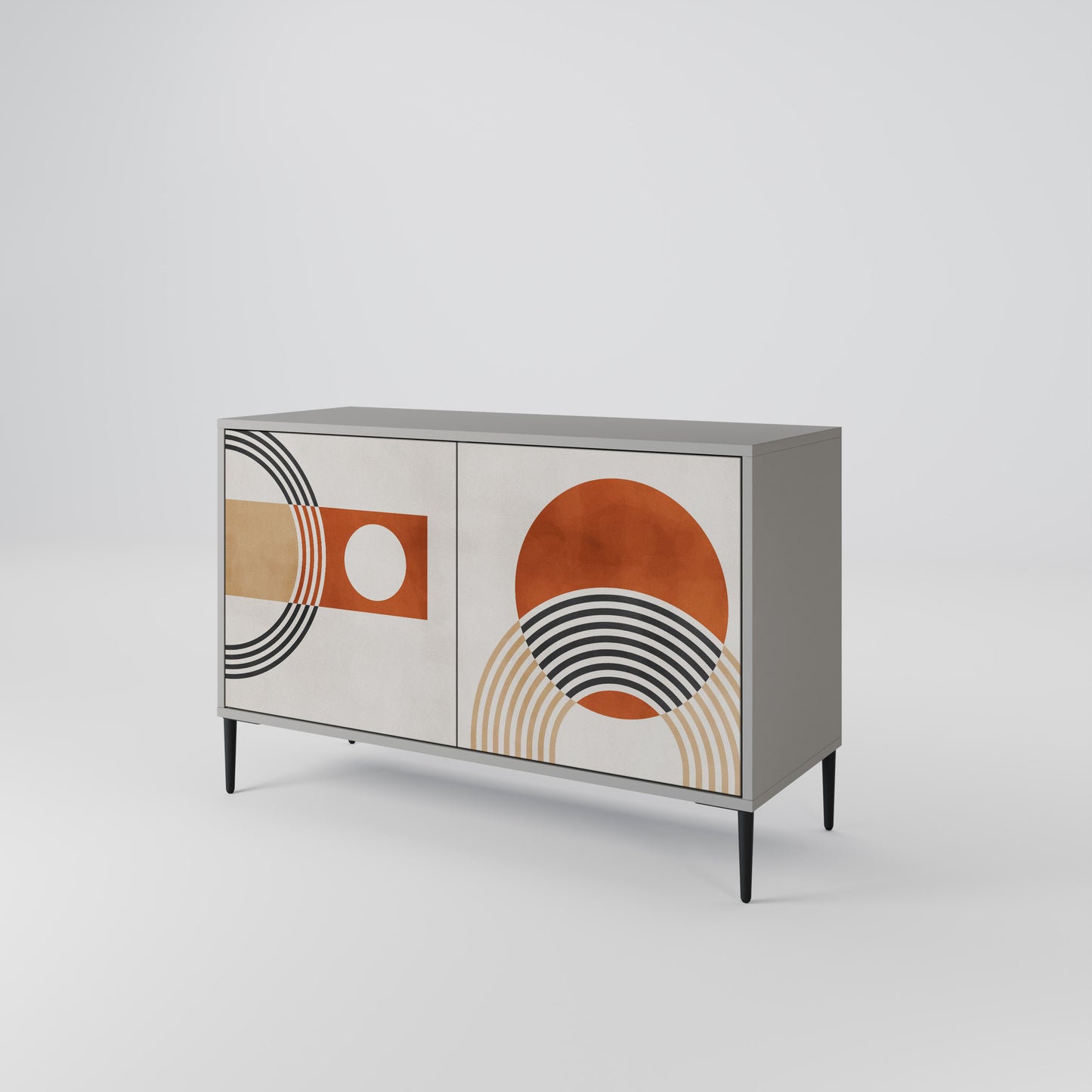 SPACE AROUND 2-Door Sideboard in Grey Finish