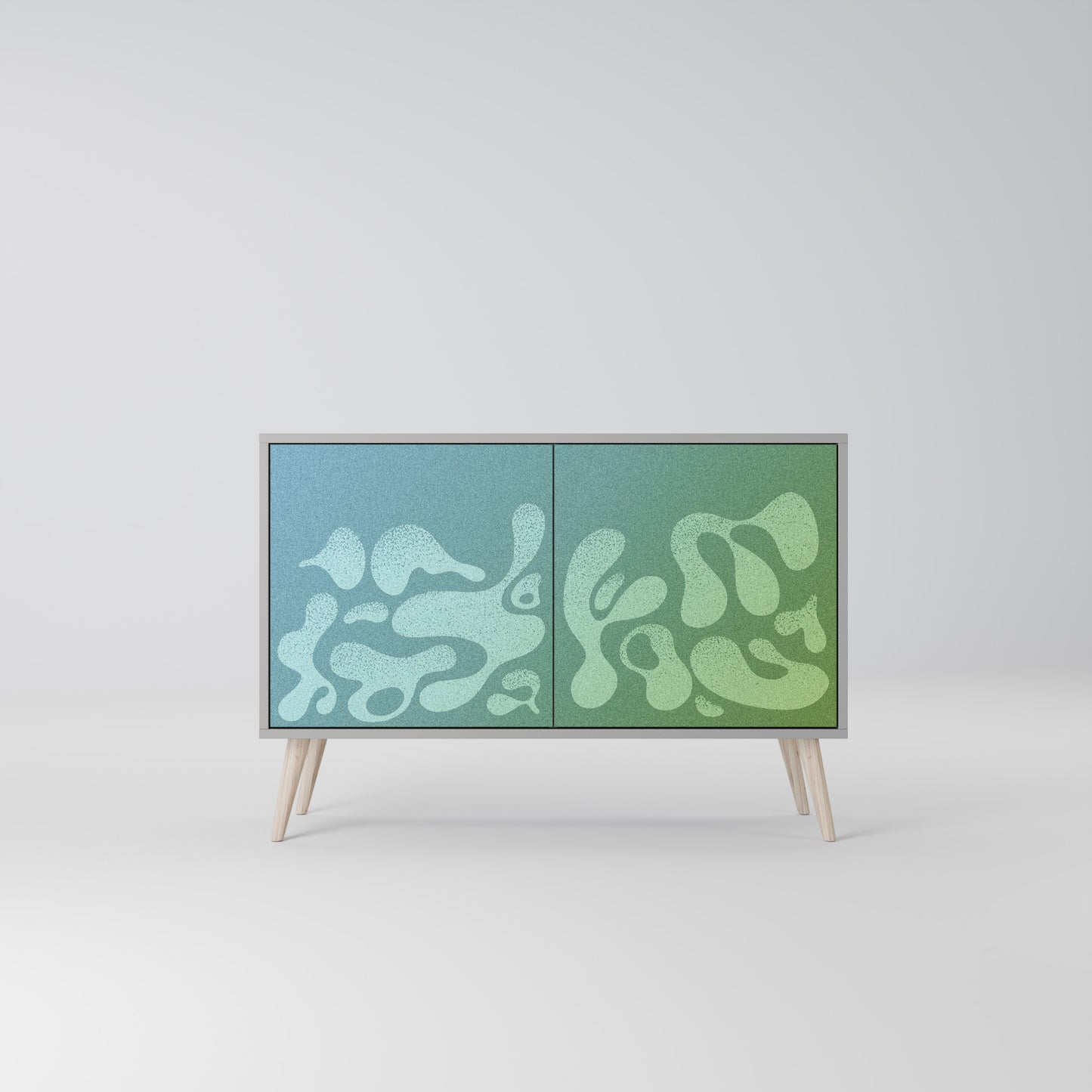 IRREGULAR BLUE 2-Door Sideboard in Grey Finish