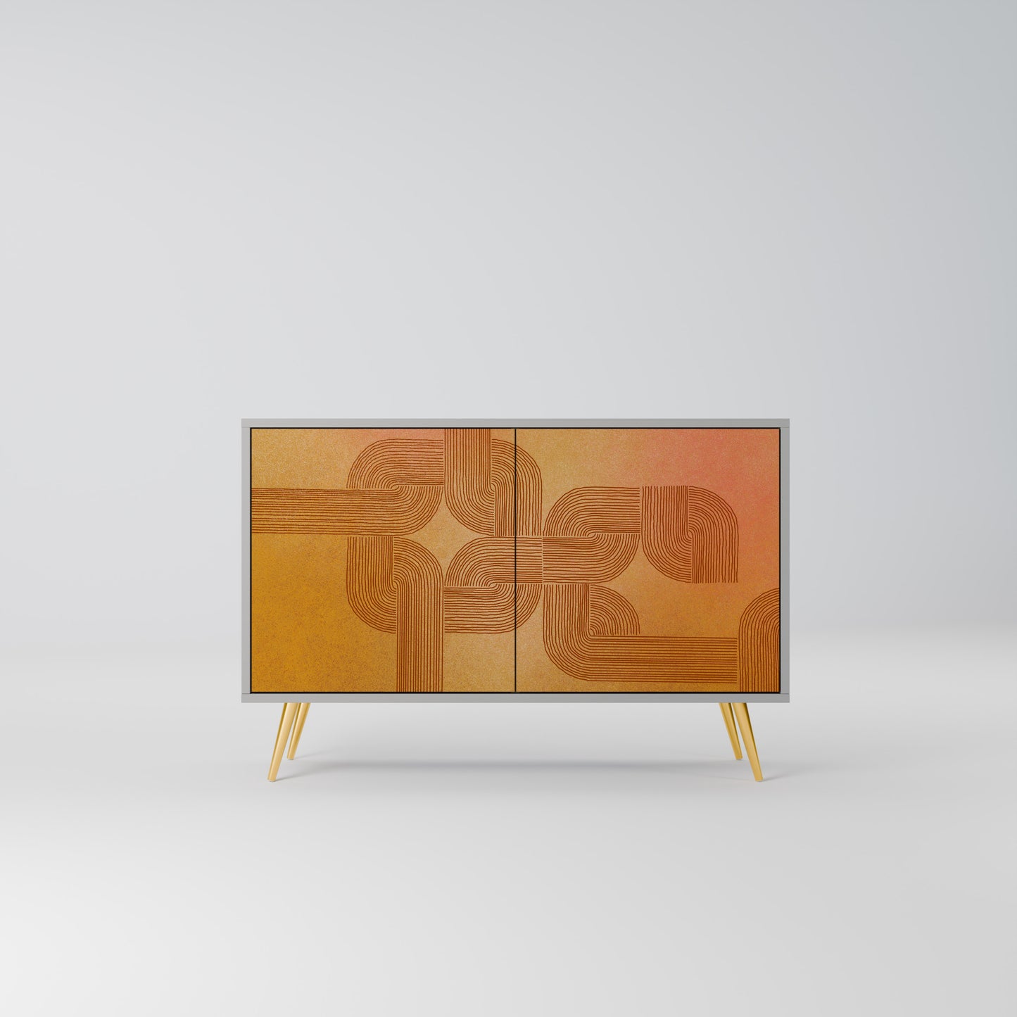 STRENGTHENING RELATION 2-Door Sideboard in Grey Finish