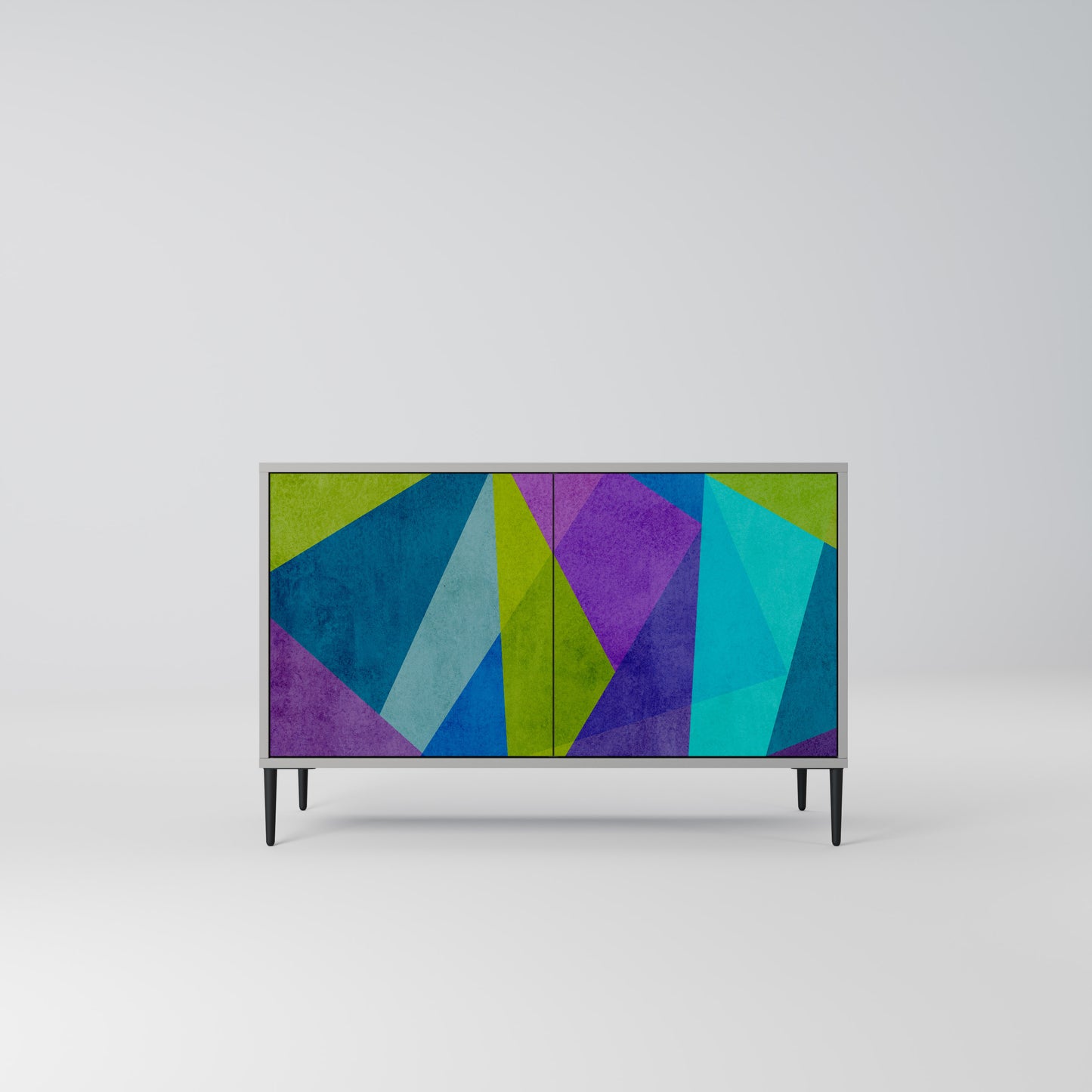 COLD SHOWCASE 2-Door Sideboard in Grey Finish