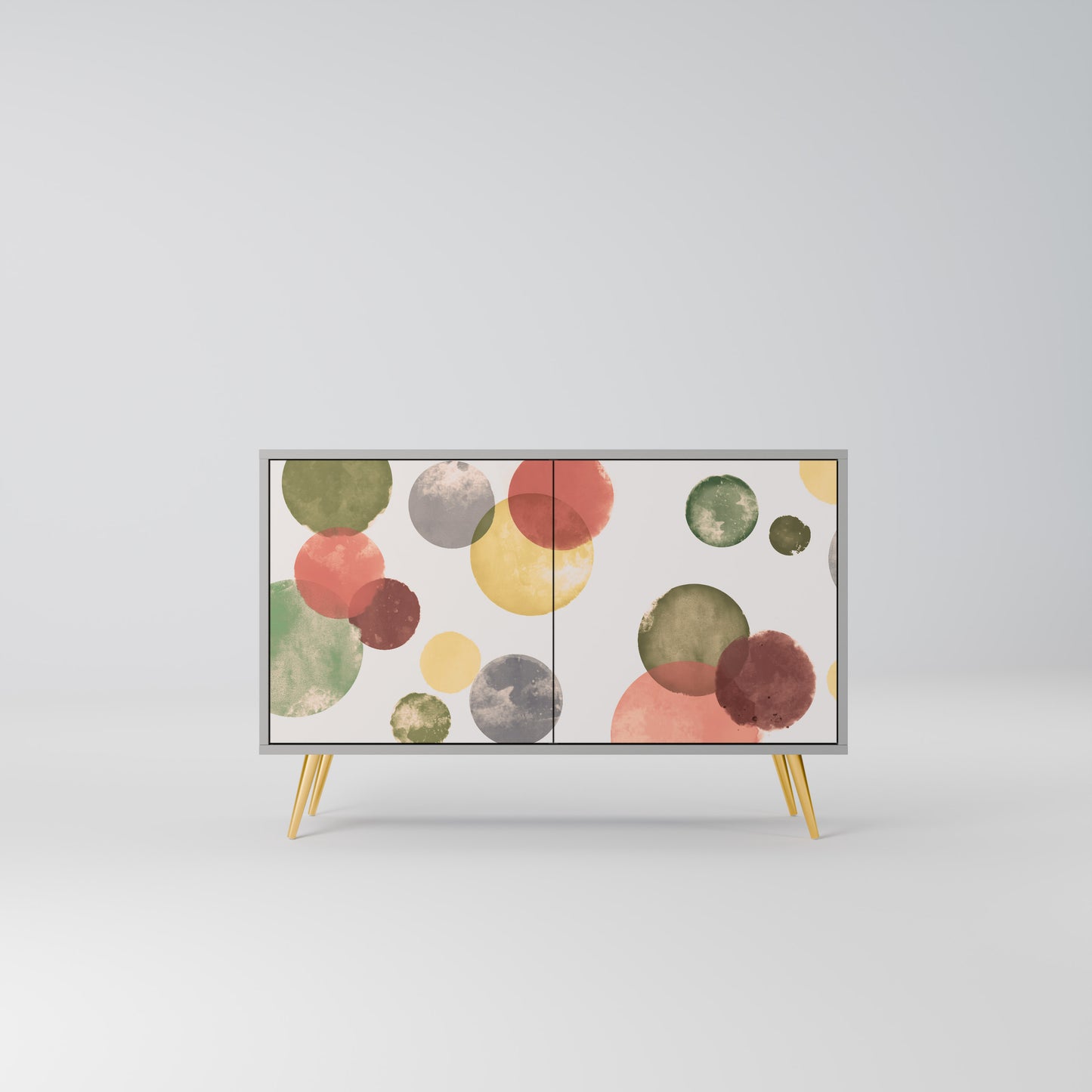 FLEETING HAPPINESS 2-Door Sideboard in Grey Finish