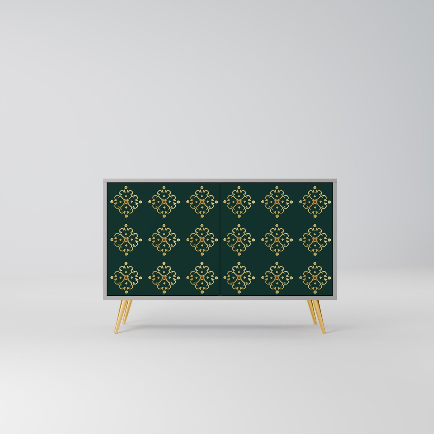 ROYAL MEDALLION 2-dörrars skänk i grå finish