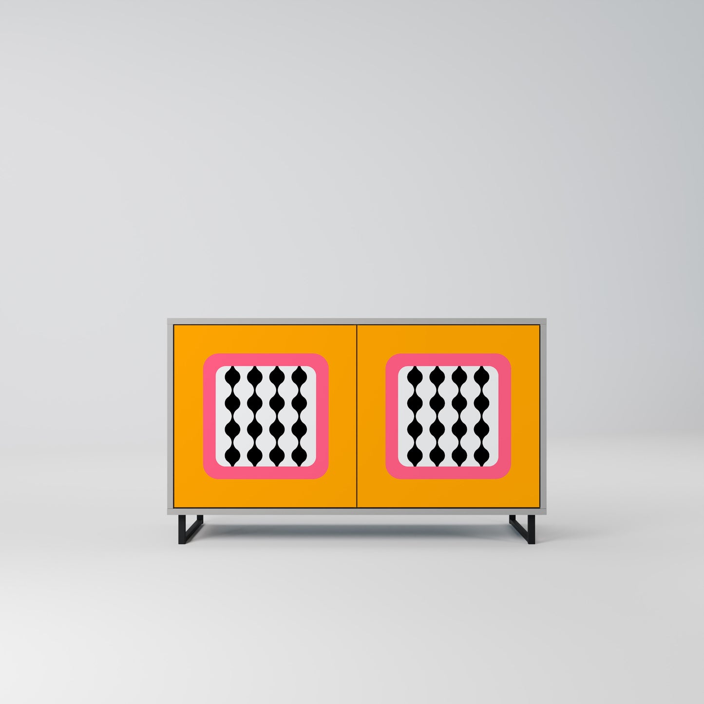TEARS IN HEAVEN 2-Door Sideboard in Grey Finish