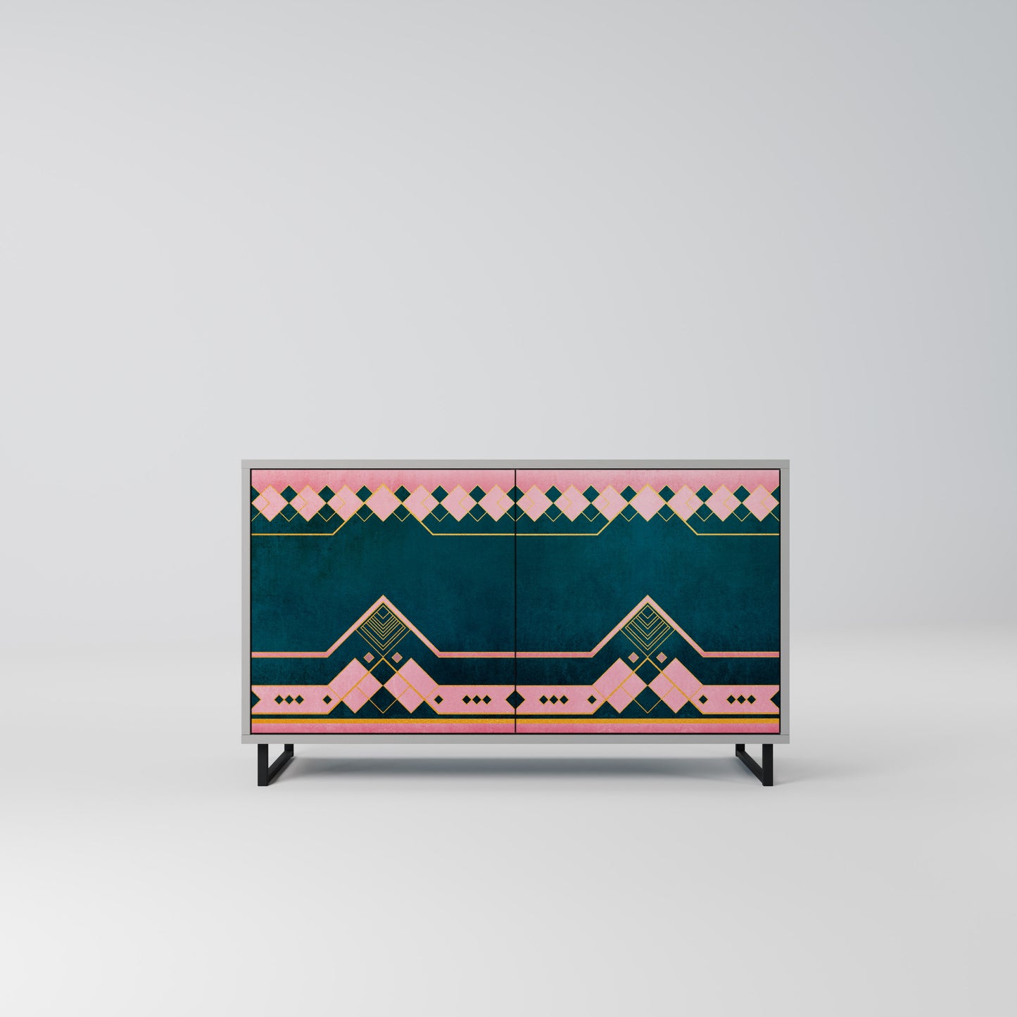 ROYAL COMPOSITION 2-Door Sideboard in Grey Finish