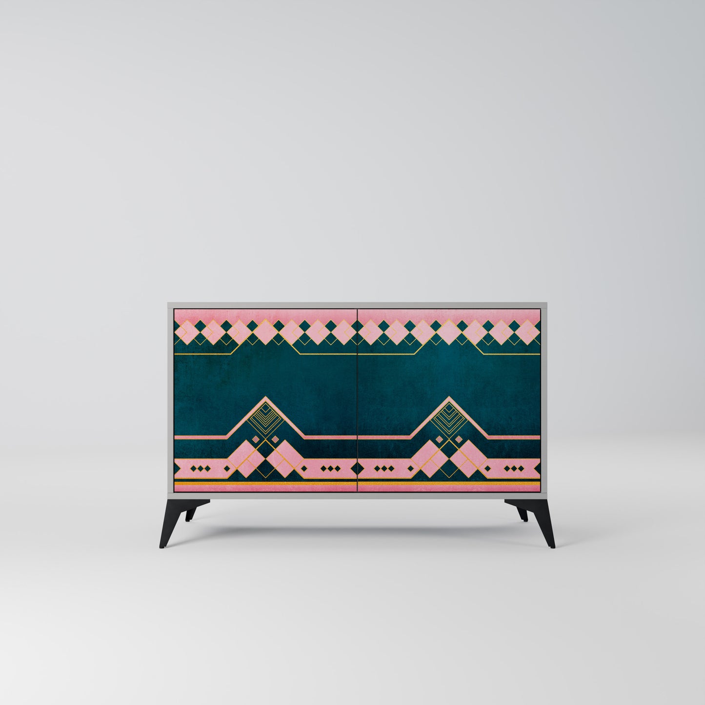 ROYAL COMPOSITION 2-Door Sideboard in Grey Finish