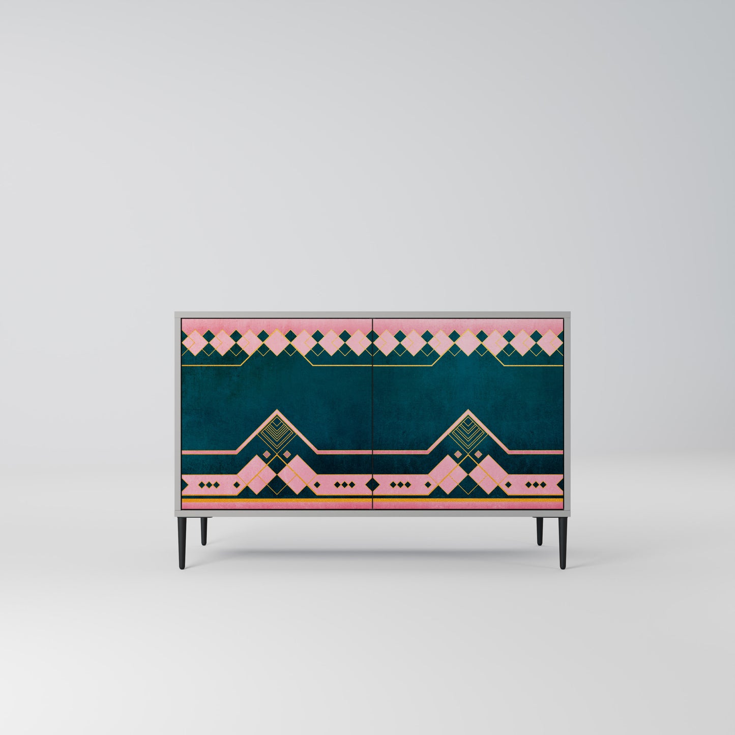 ROYAL COMPOSITION 2-Door Sideboard in Grey Finish