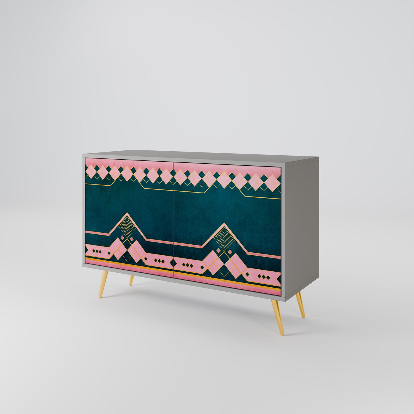 ROYAL COMPOSITION 2-Door Sideboard in Grey Finish