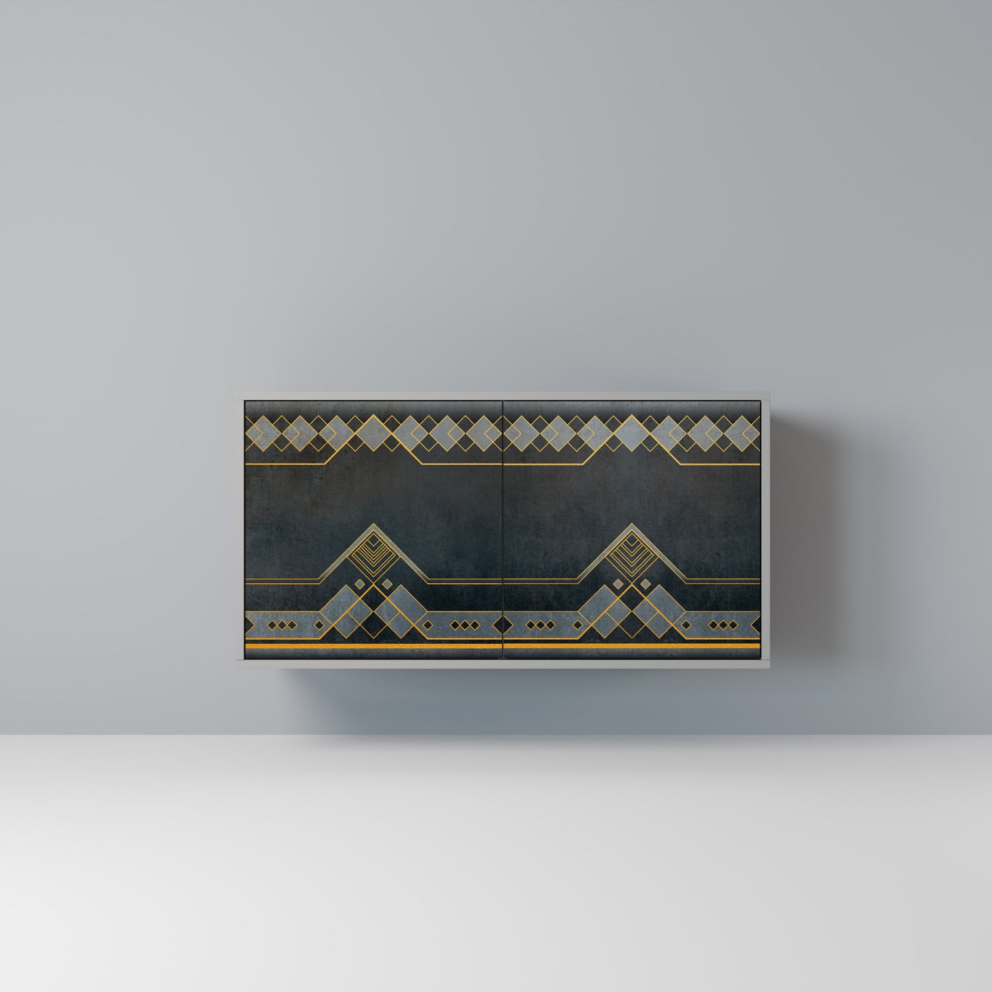 ROYAL ORDINARINESS 2-Door Sideboard in Grey Finish
