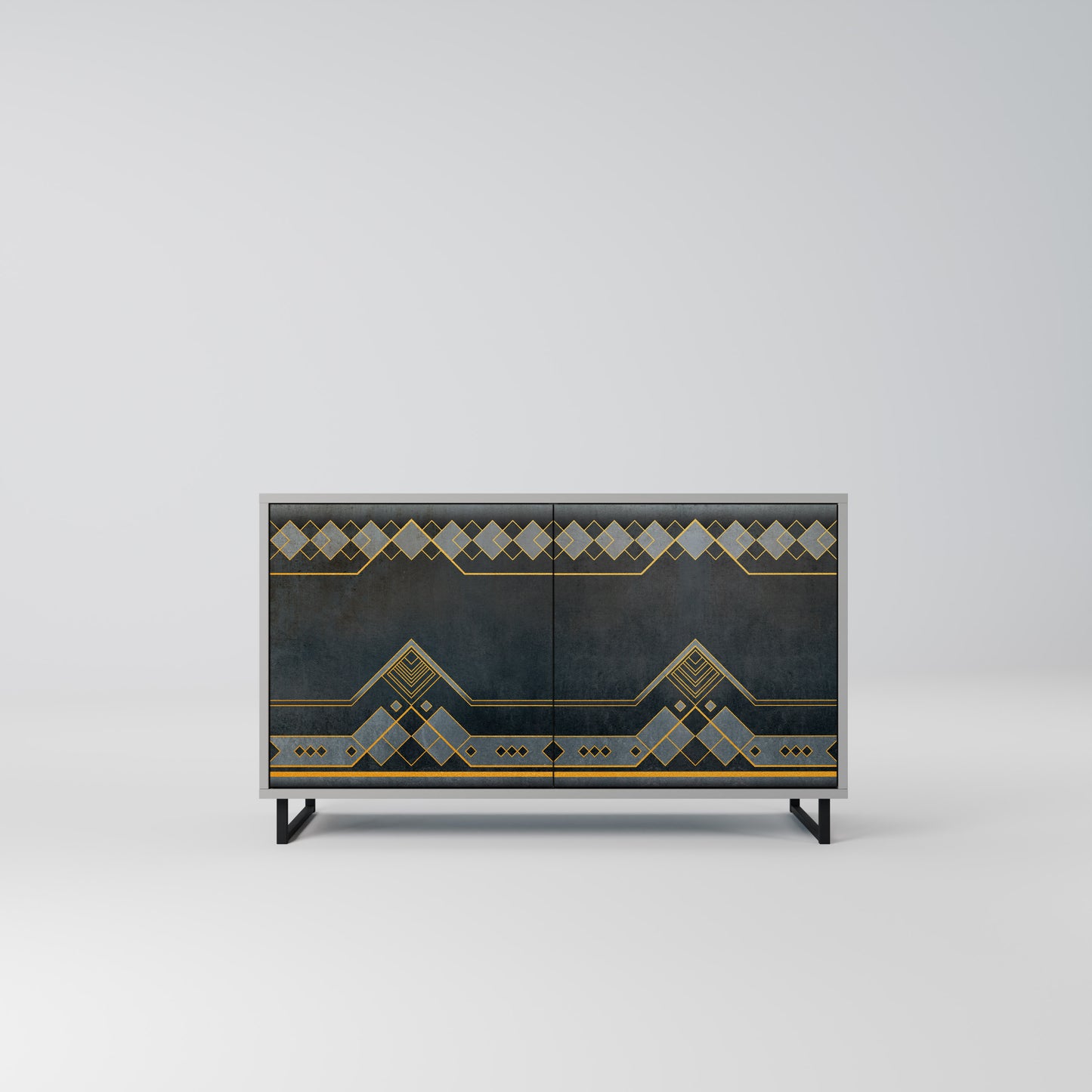 ROYAL ORDINARINESS 2-Door Sideboard in Grey Finish