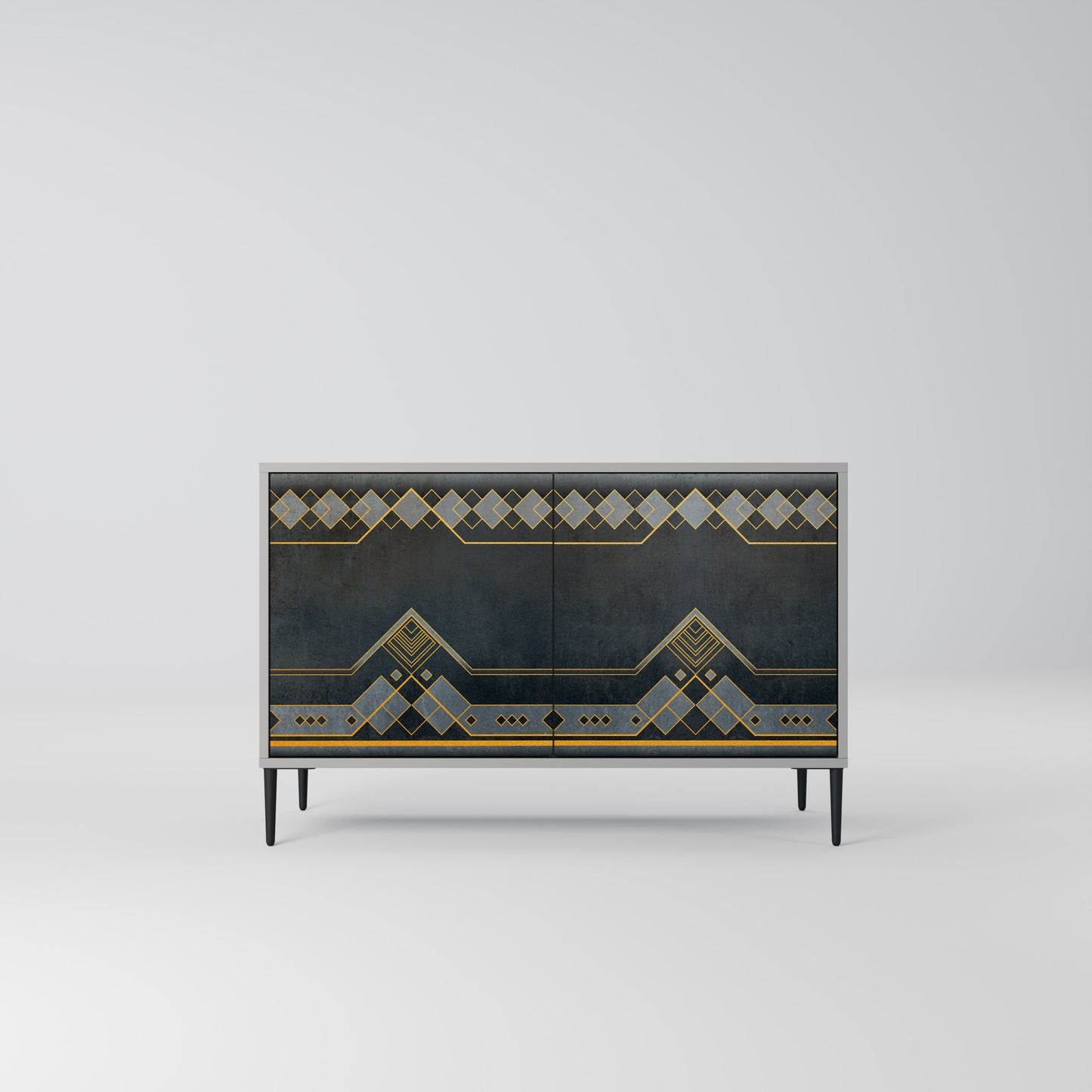 ROYAL ORDINARINESS 2-Door Sideboard in Grey Finish