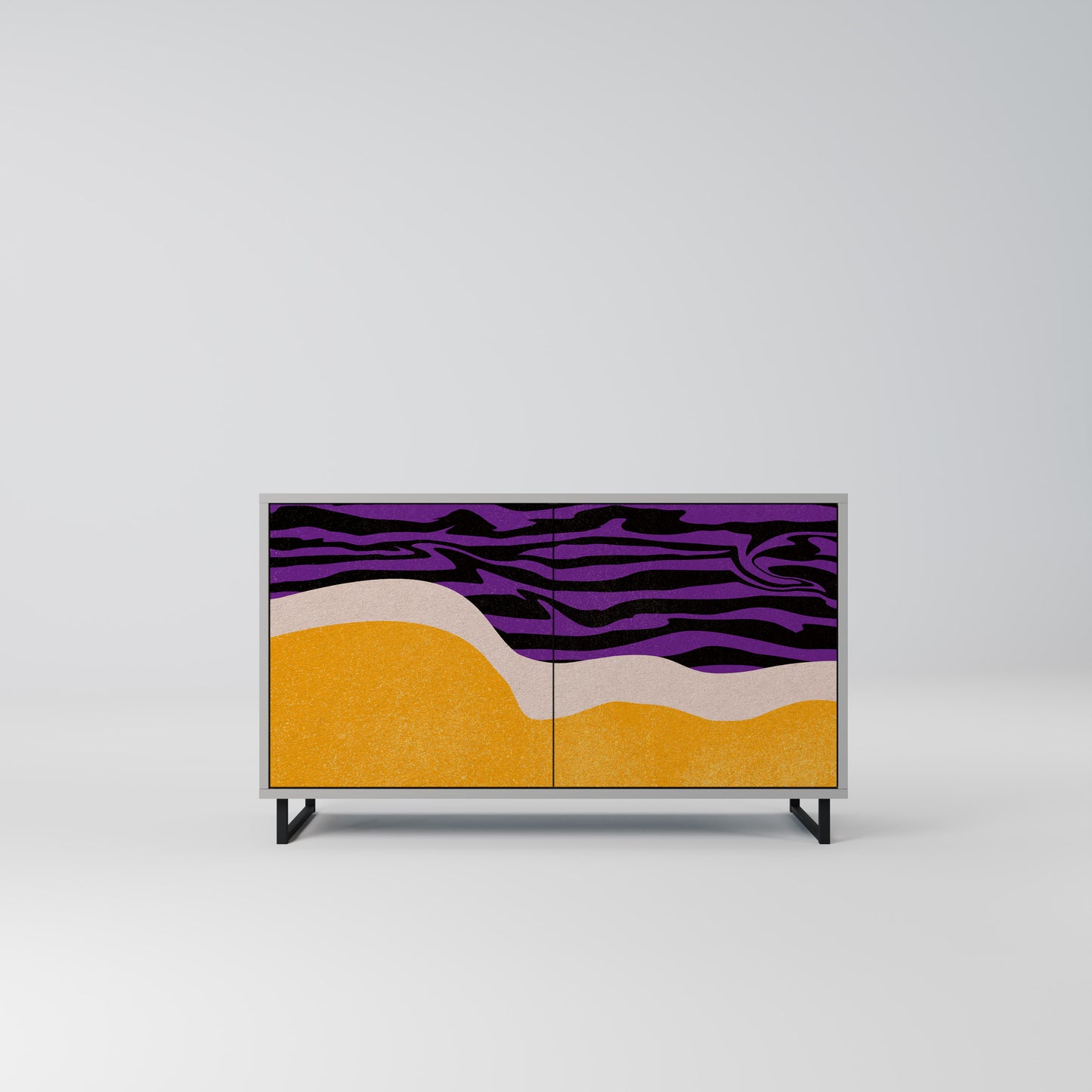 INDEPENDENT BORDER 2-Door Sideboard in Grey Finish