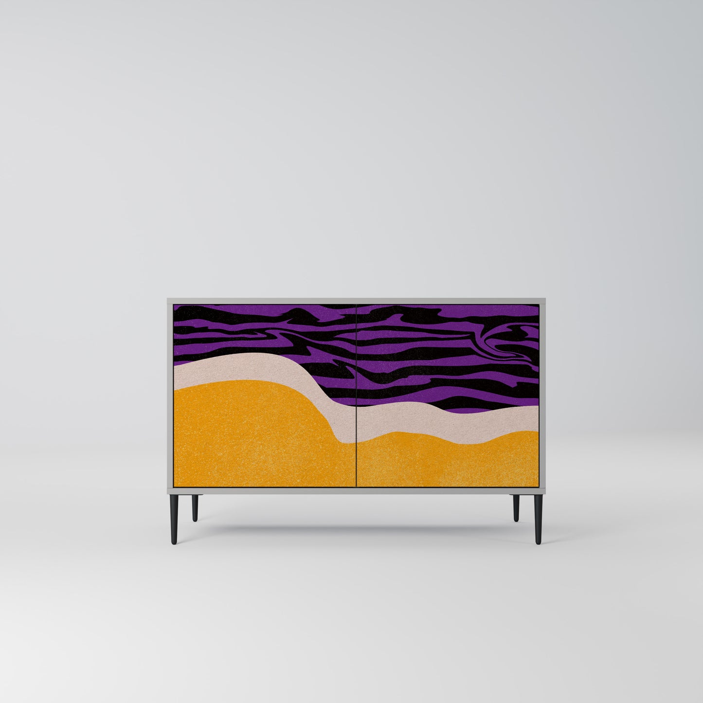 INDEPENDENT BORDER 2-Door Sideboard in Grey Finish