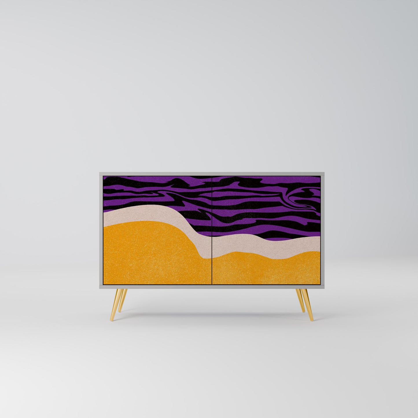 INDEPENDENT BORDER 2-Door Sideboard in Grey Finish