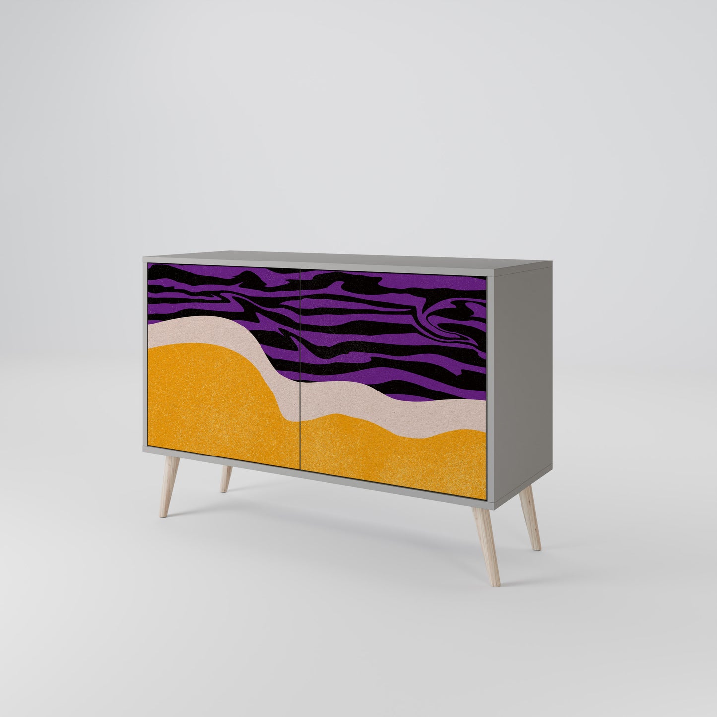 INDEPENDENT BORDER 2-Door Sideboard in Grey Finish
