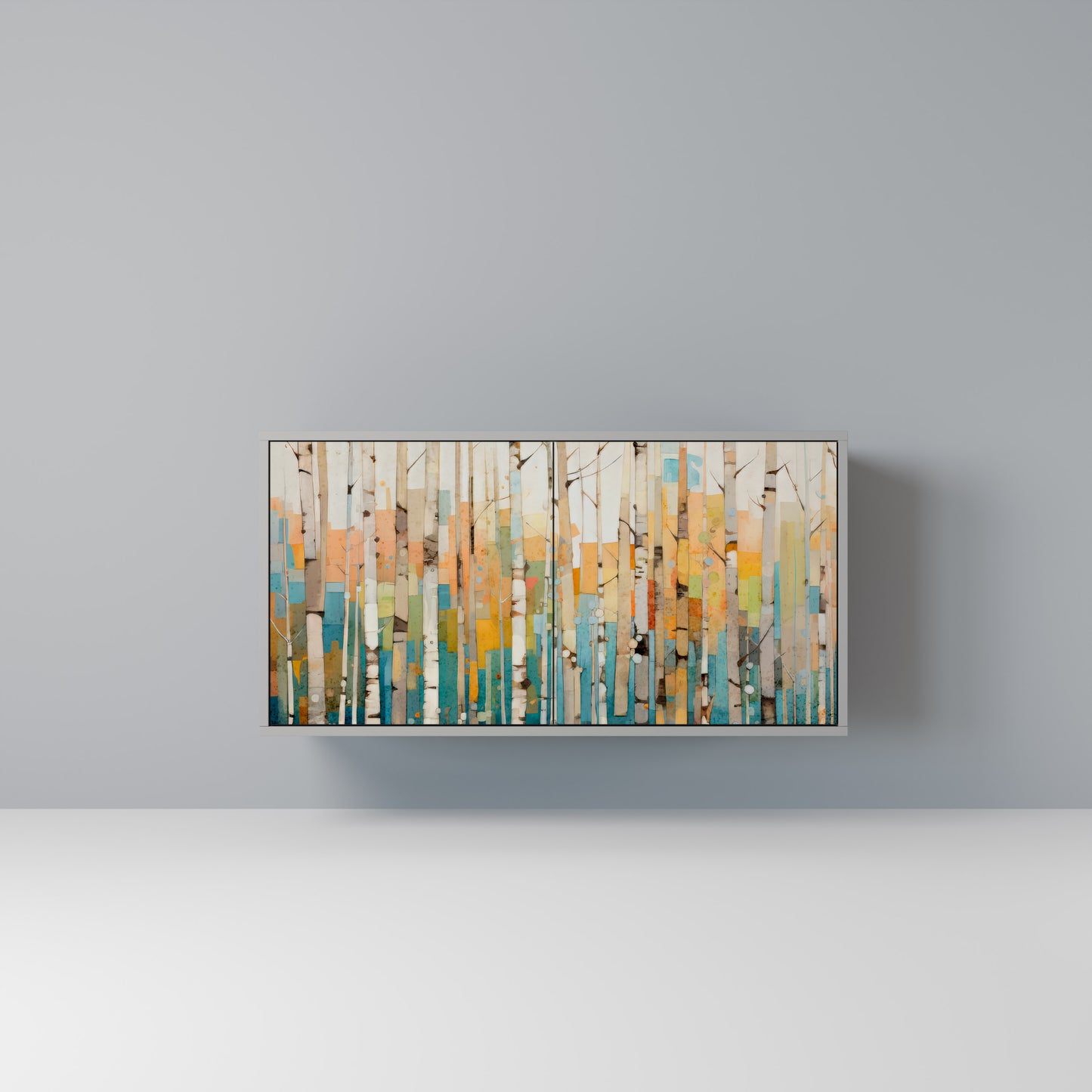 BIRCH KALEIDOSCOPE 2-Door Sideboard in Grey Finish