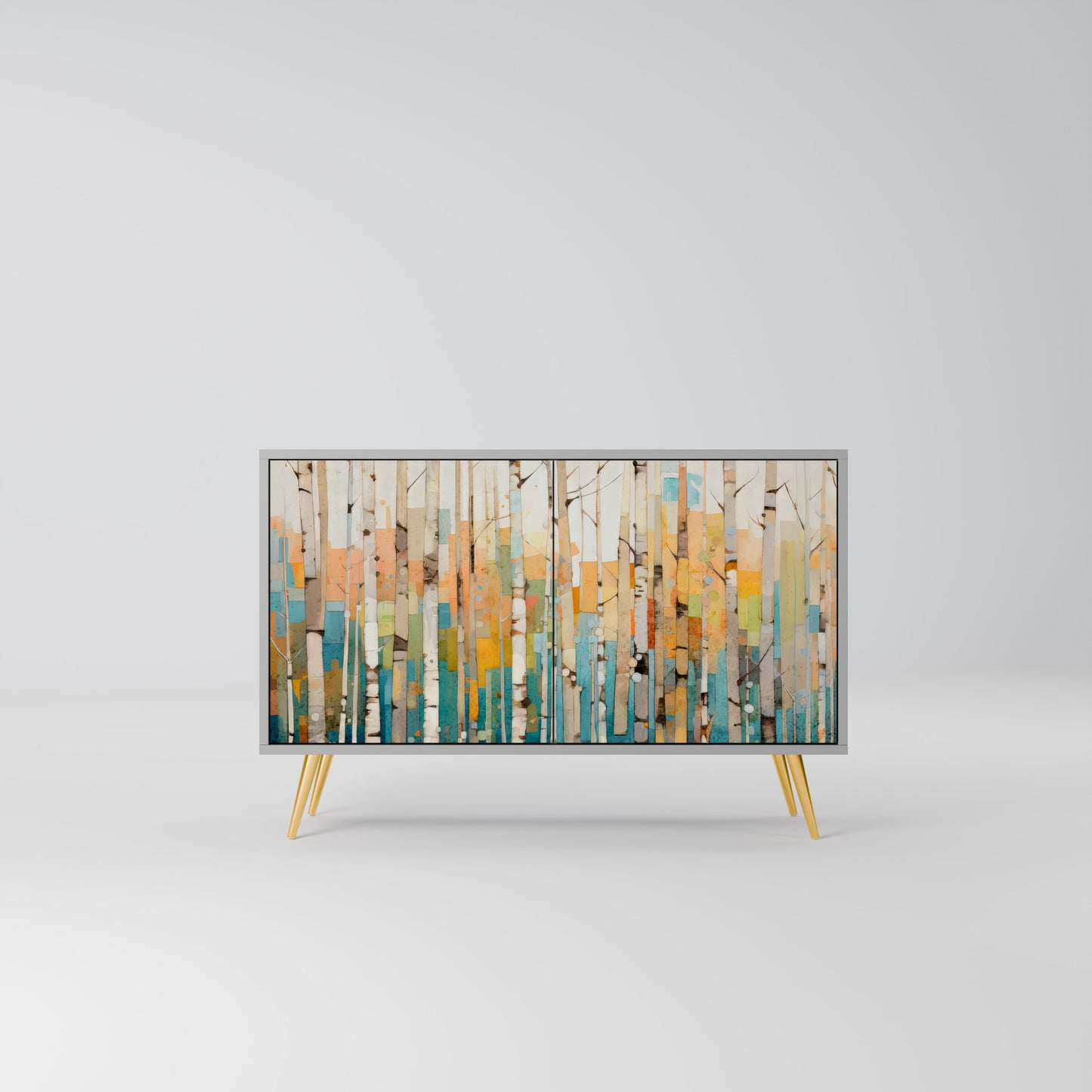 BIRCH KALEIDOSCOPE 2-Door Sideboard in Grey Finish