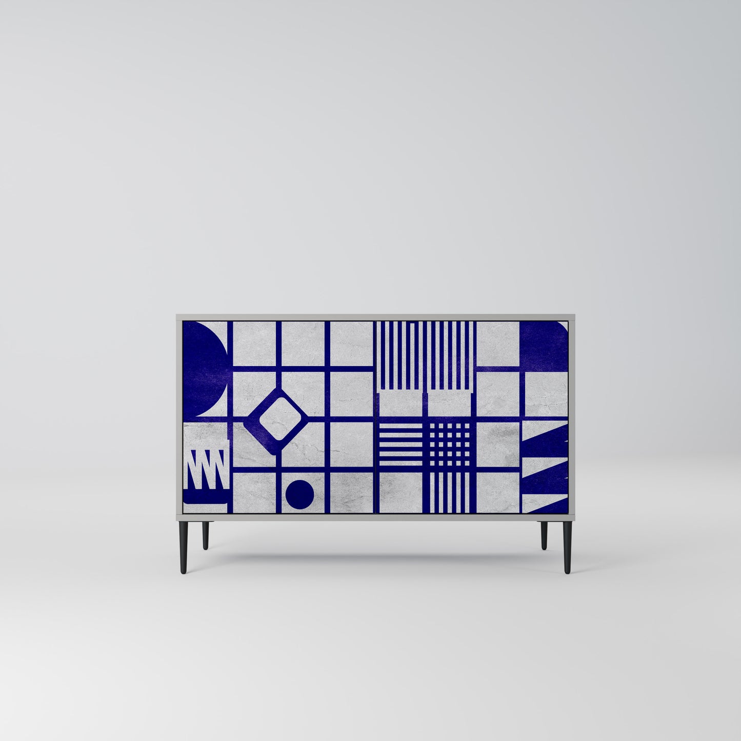 THE RIGHT PLACES 2-Door Sideboard in Grey Finish