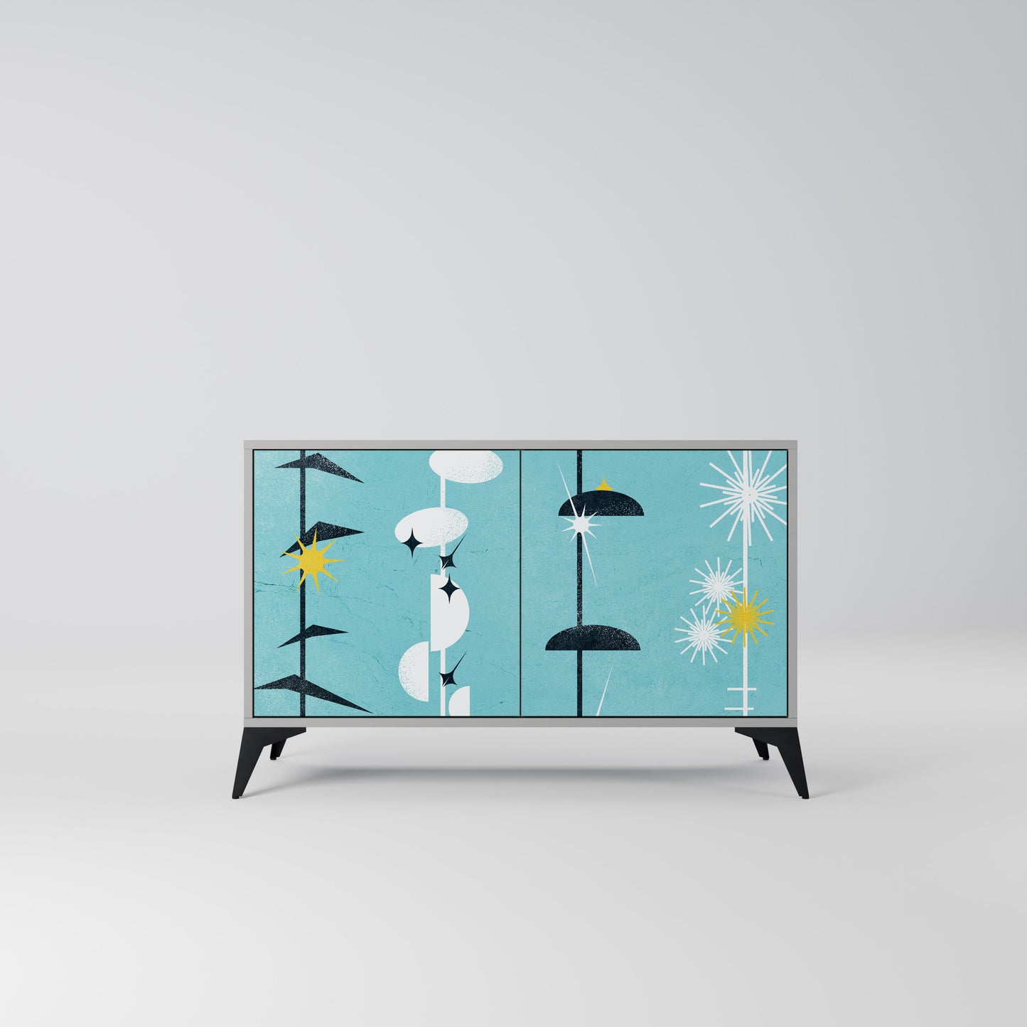 PATHS TO HAPPINESS 2-Door Sideboard in Grey Finish