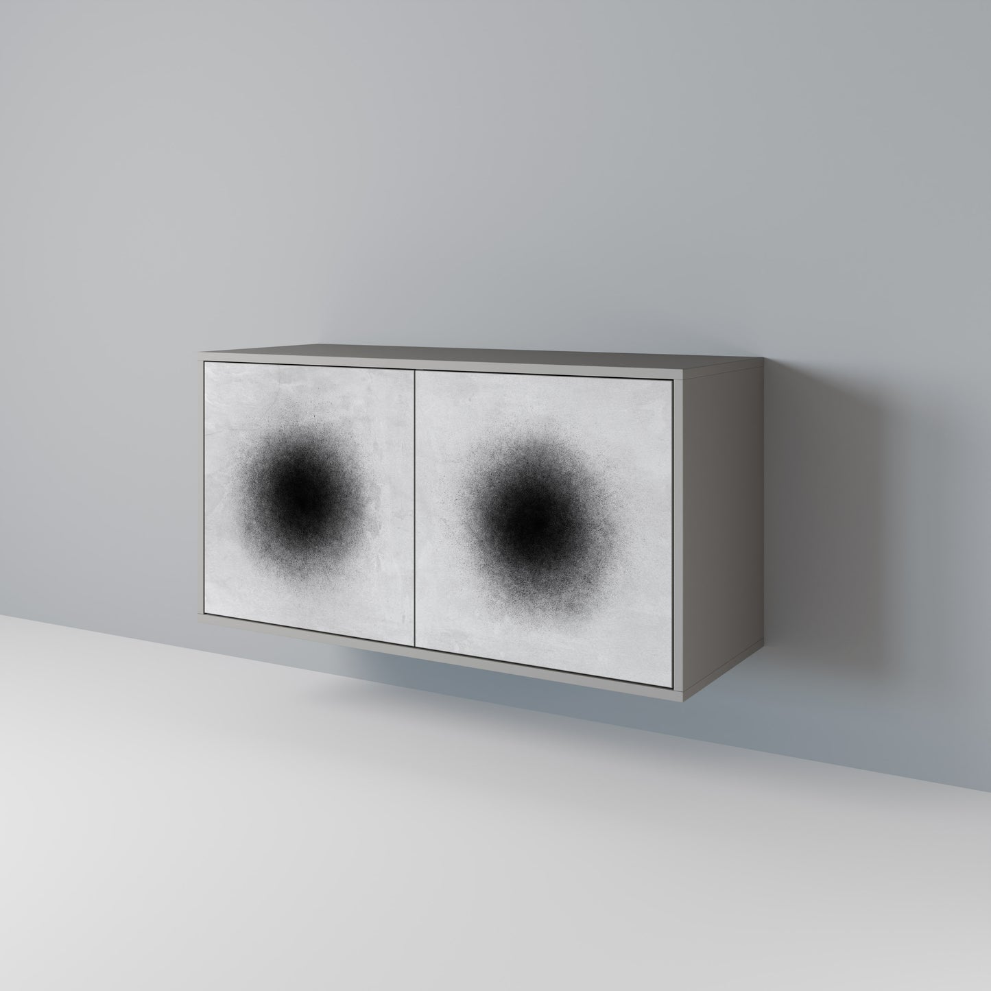 BLACK HOLE 2-Door Sideboard in Grey Finish
