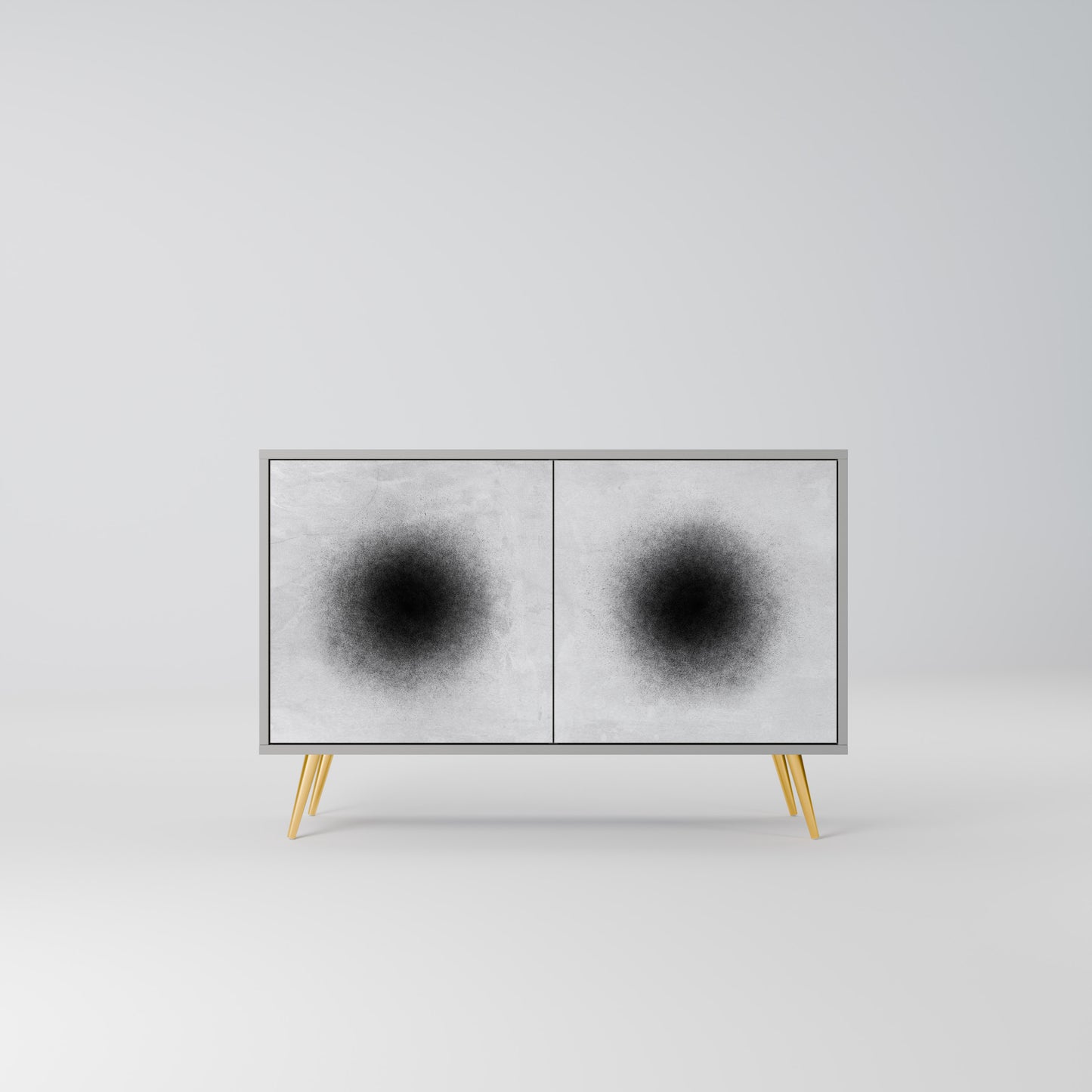 BLACK HOLE 2-Door Sideboard in Grey Finish