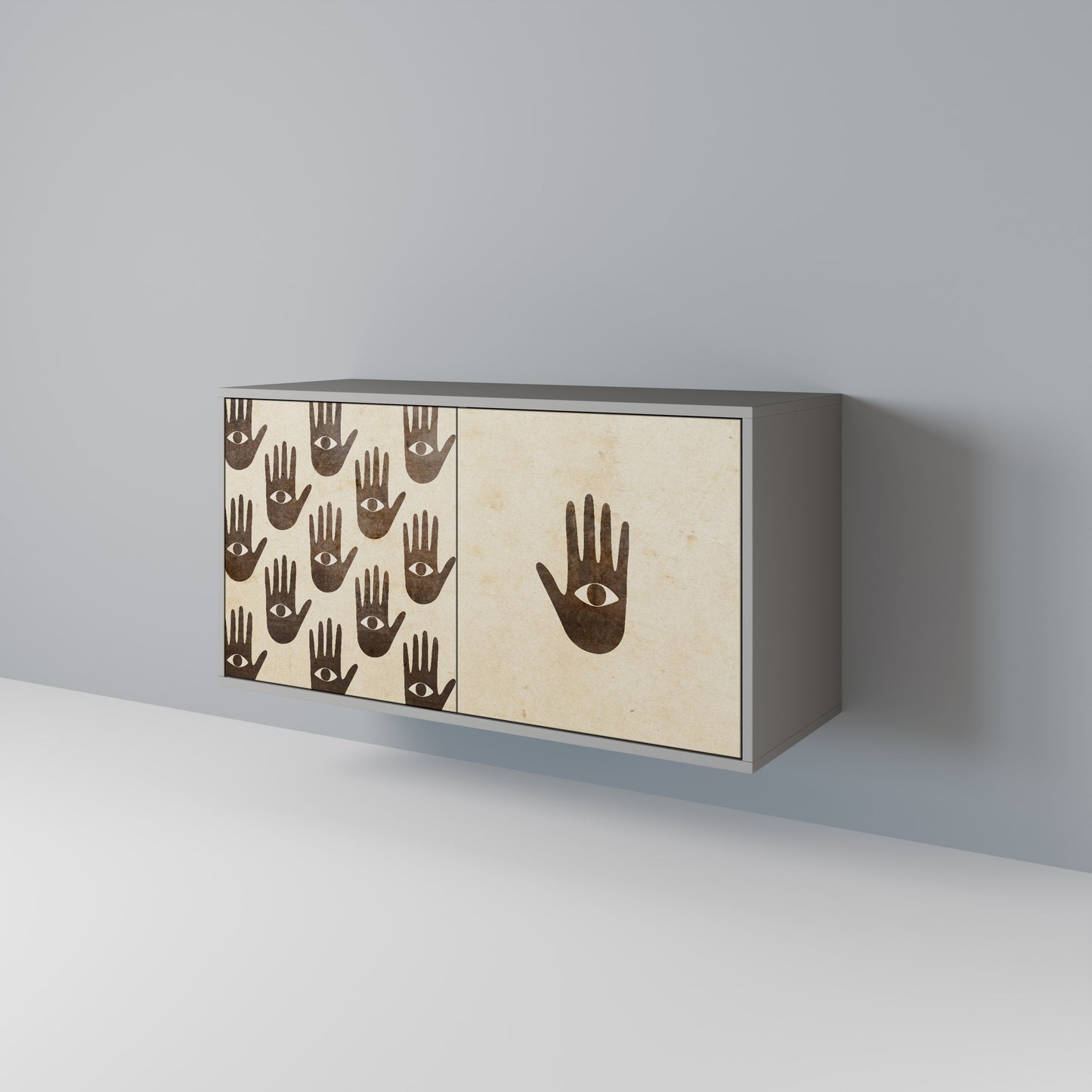 SEE MORE 2-Door Sideboard in Grey Finish