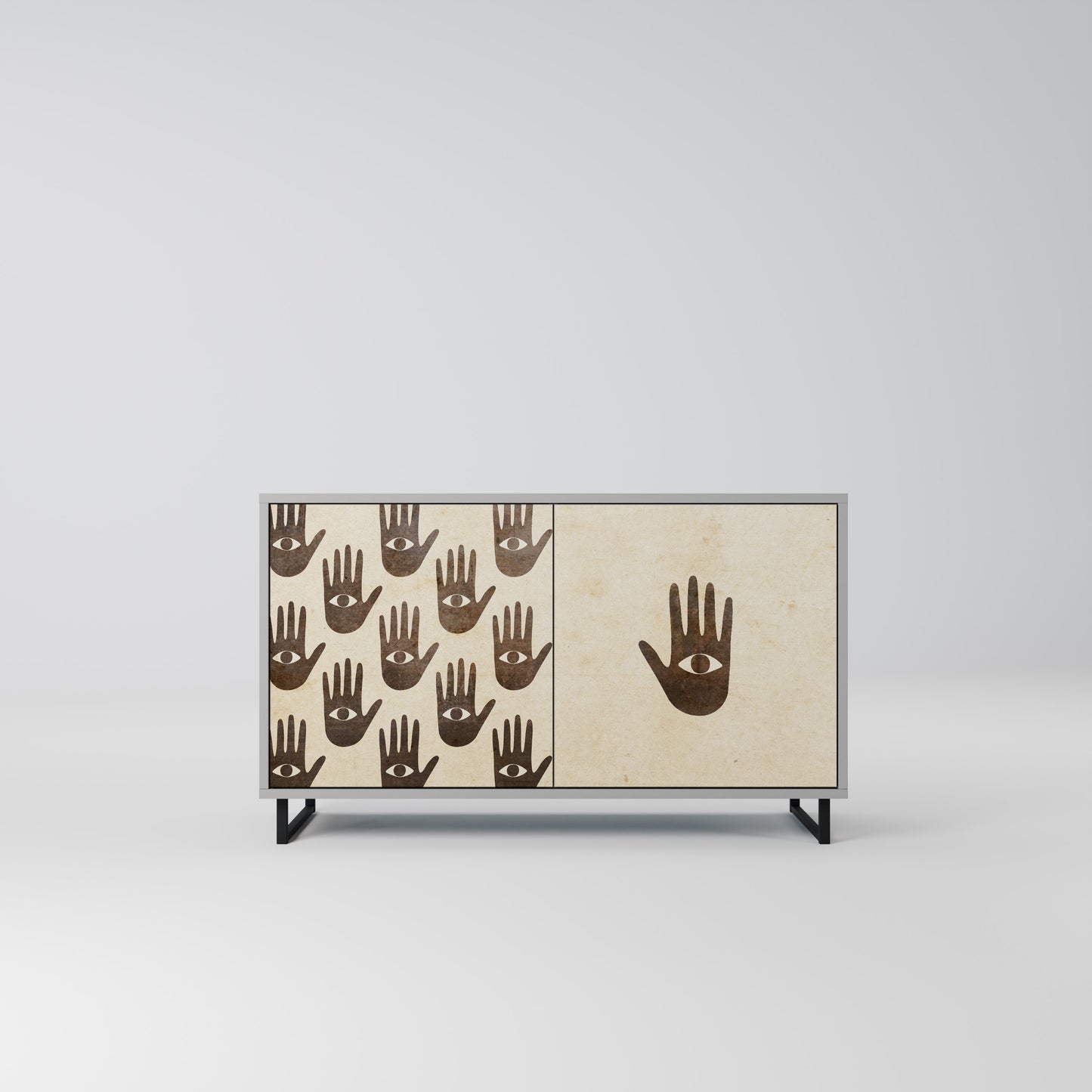 SEE MORE 2-Door Sideboard in Grey Finish