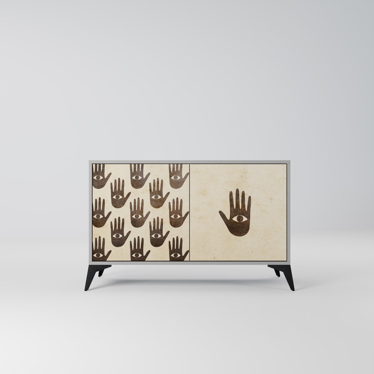 SEE MORE 2-Door Sideboard in Grey Finish