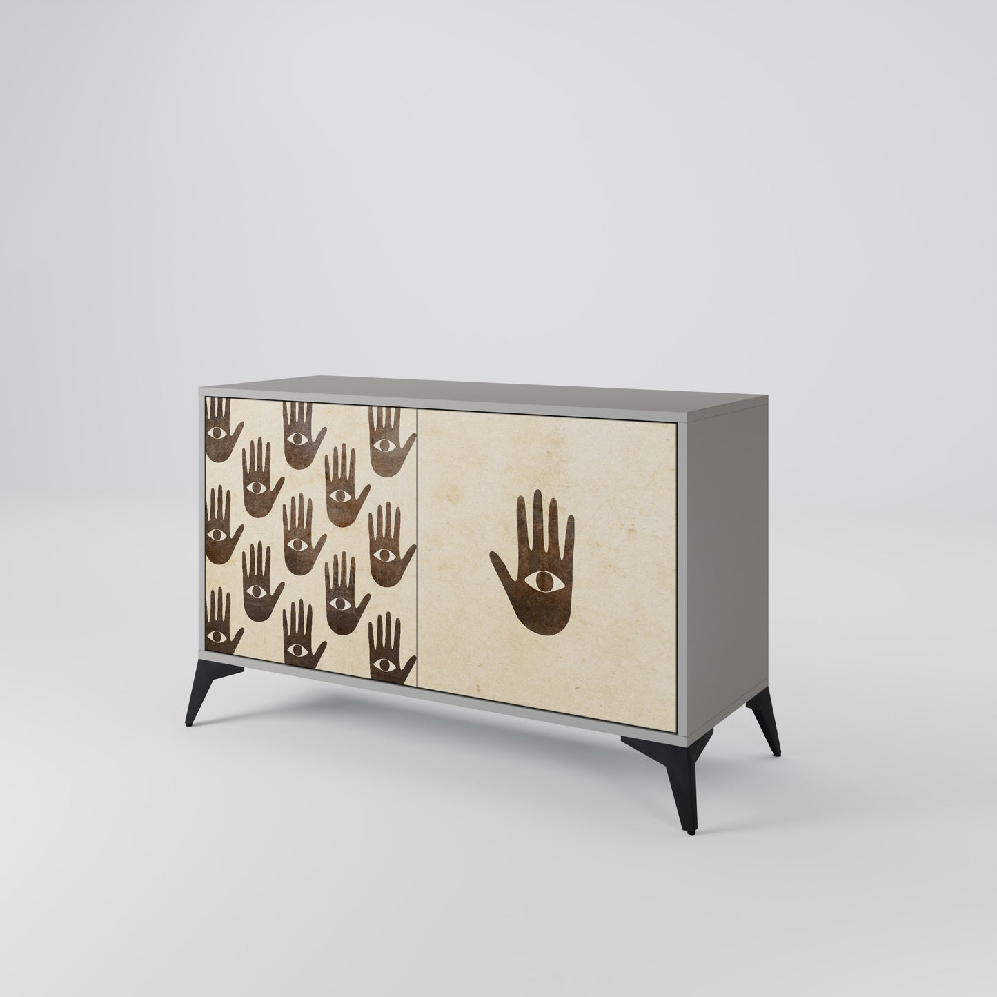SEE MORE 2-Door Sideboard in Grey Finish