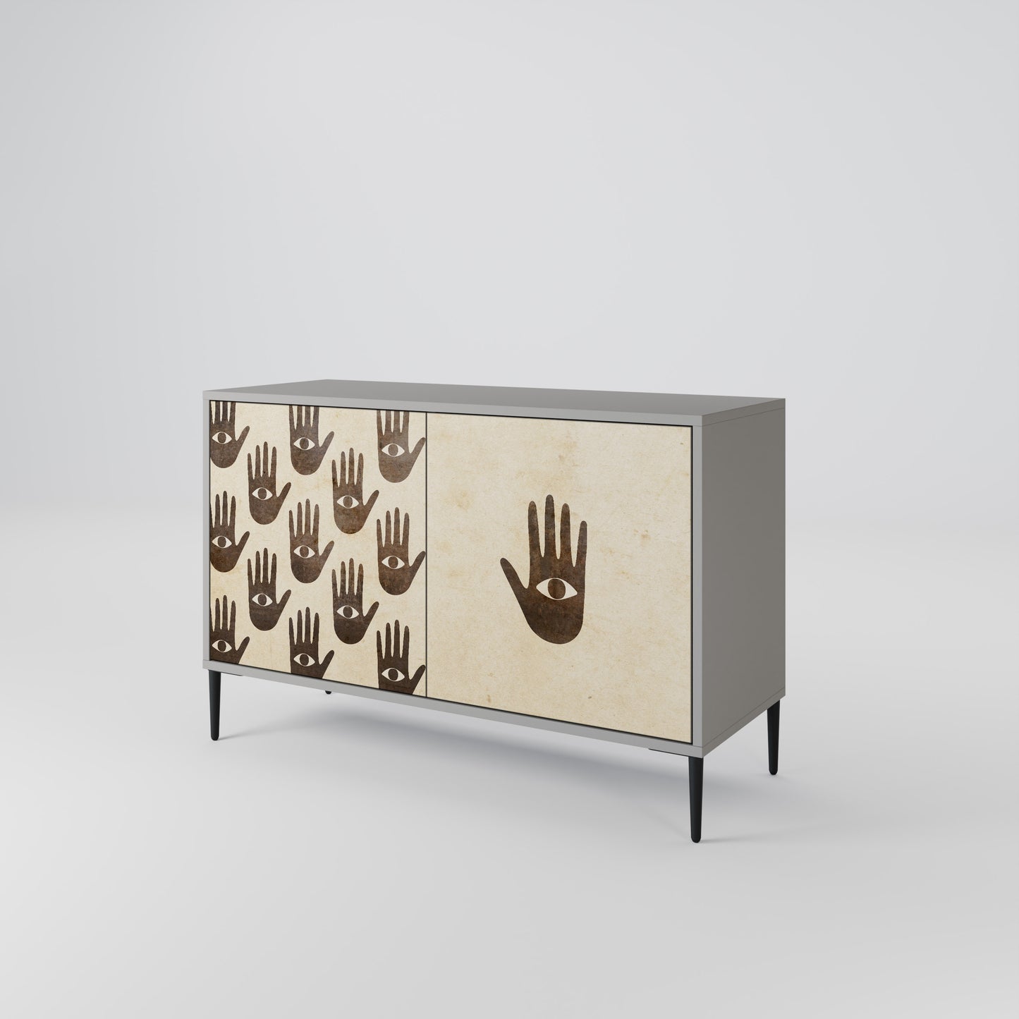 SEE MORE 2-Door Sideboard in Grey Finish