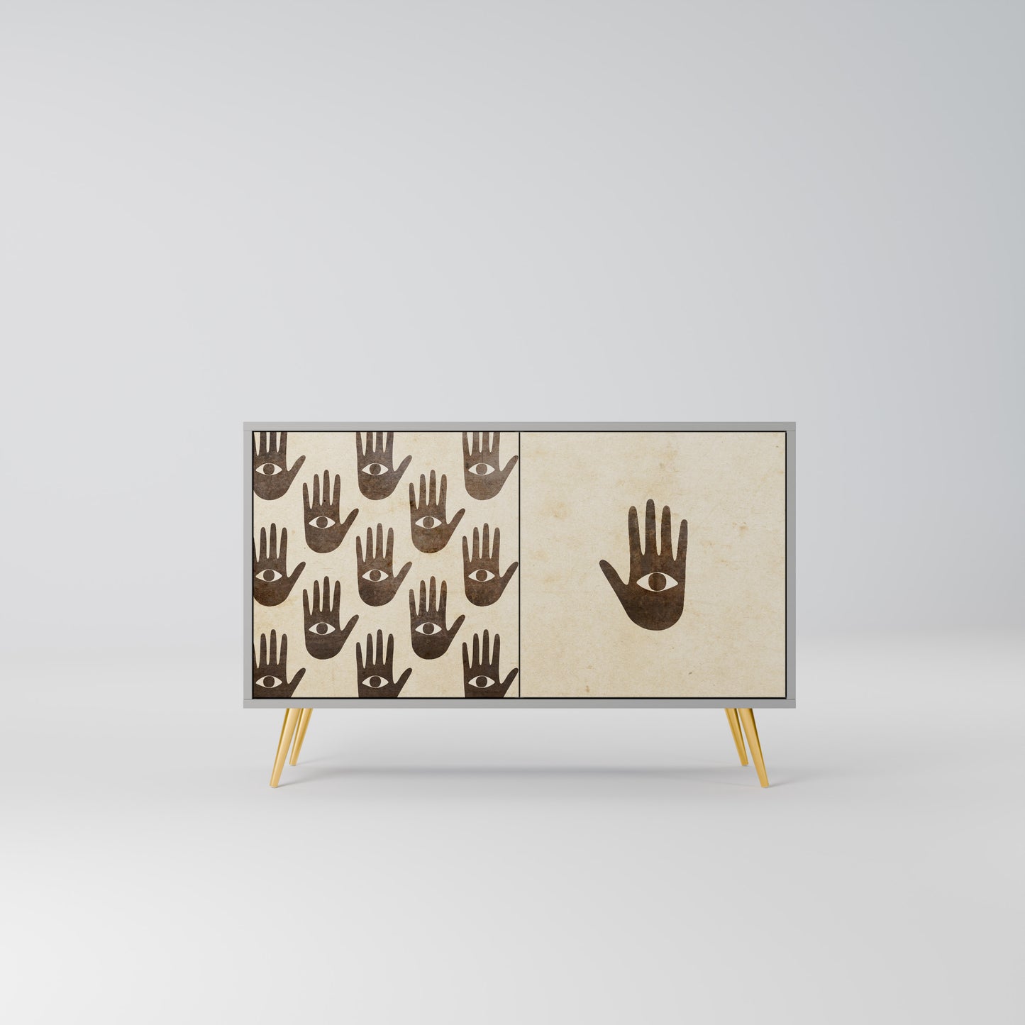 SEE MORE 2-Door Sideboard in Grey Finish